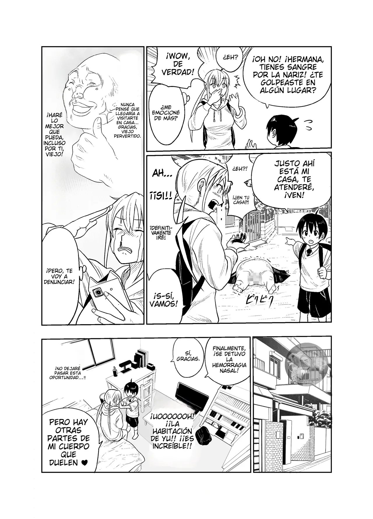 Un chico joven y una chica Acosadora page 6 full