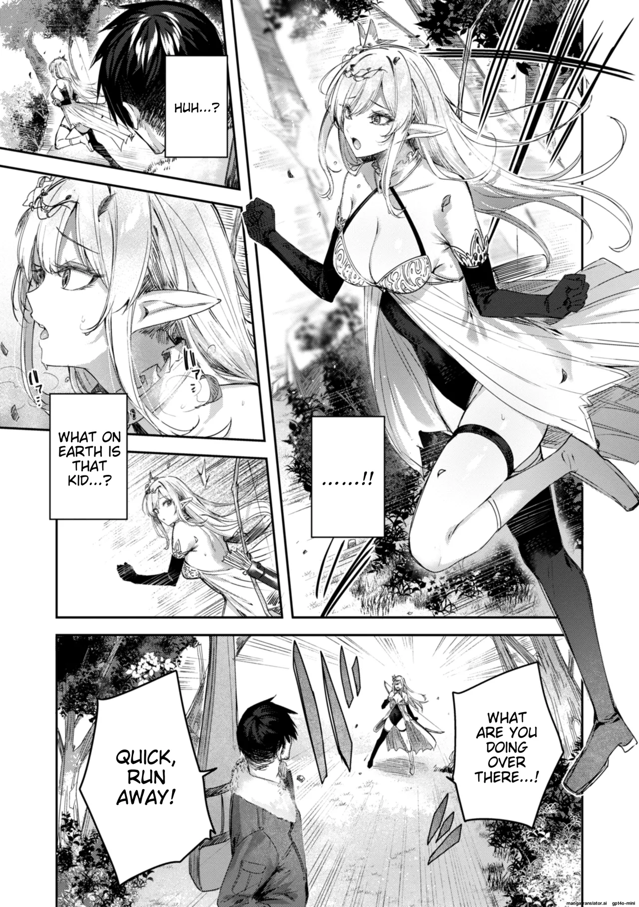 Dokushin Hunter no Deai wa Elf no Mori de | The Single Hunter Meets Girl in The Elven Forest page 8 full