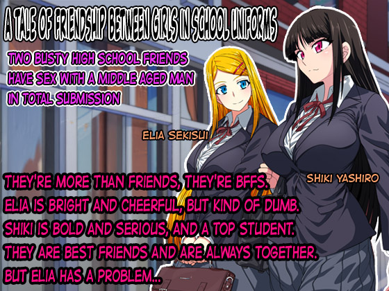 Seifuku Shoujo Yuujou Tanshi - Kyonyuu JK Nakayoshi Combi o Chuunen Oyaji ga Zettai Fukujuu Sex | A Tale of Friendship Between Girls in School Uniforms  =TB= page 1 full