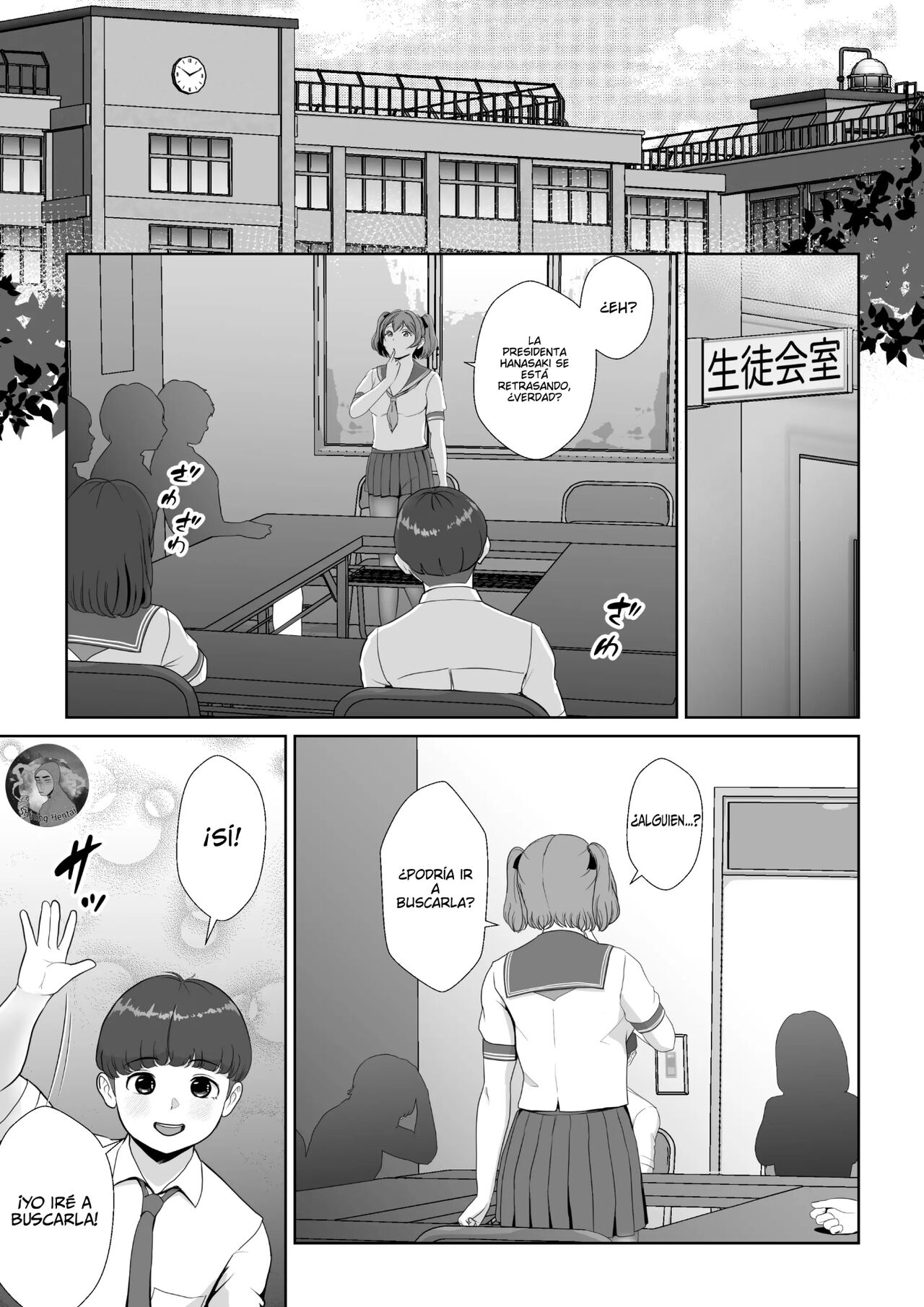 Hanasaki Seitokaichou wa Boku no Seishi o Neratteru | Hanazaki, la presidenta del consejo estudiantil ¡Quiere mi semen! page 2 full
