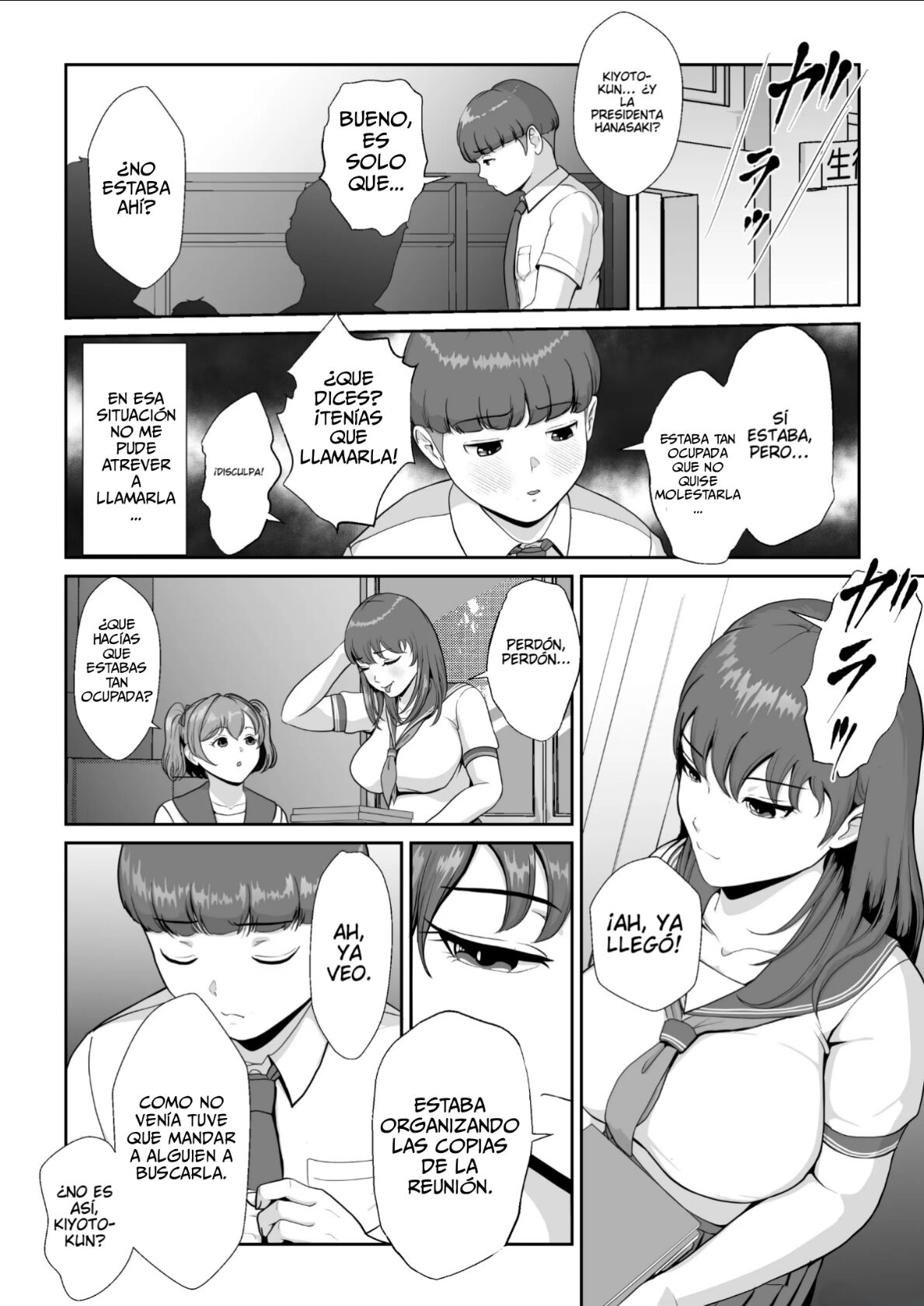 Hanasaki Seitokaichou wa Boku no Seishi o Neratteru | Hanazaki, la presidenta del consejo estudiantil ¡Quiere mi semen! page 7 full
