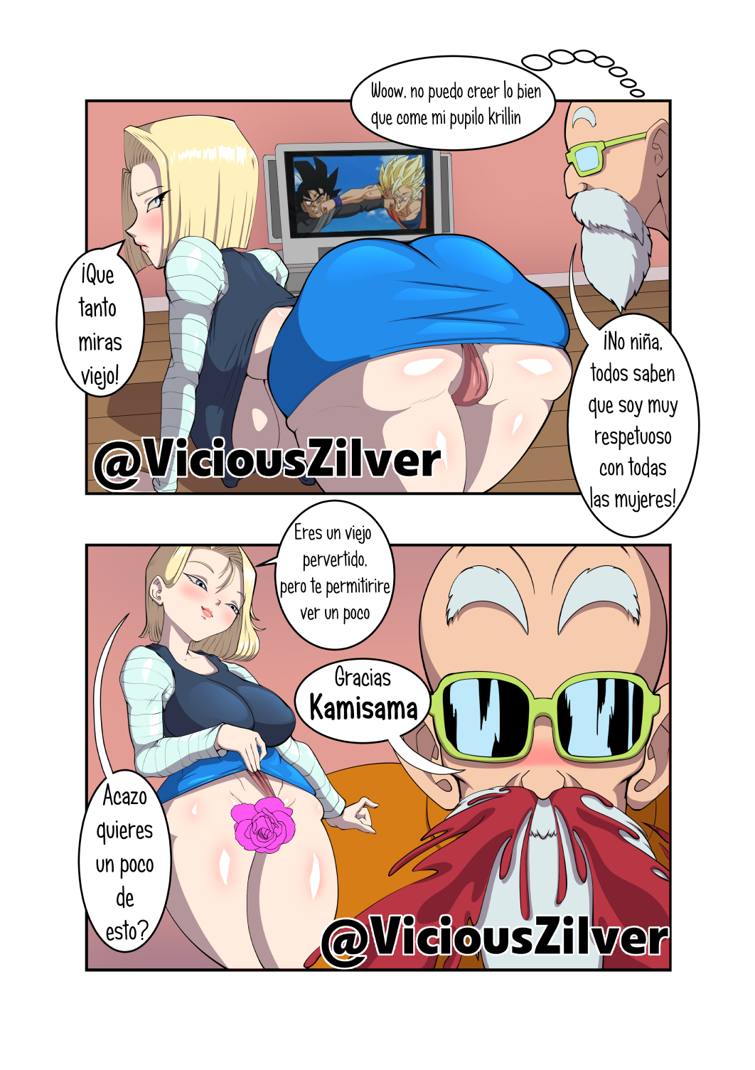 Android 18 x Master Roshi page 3 full
