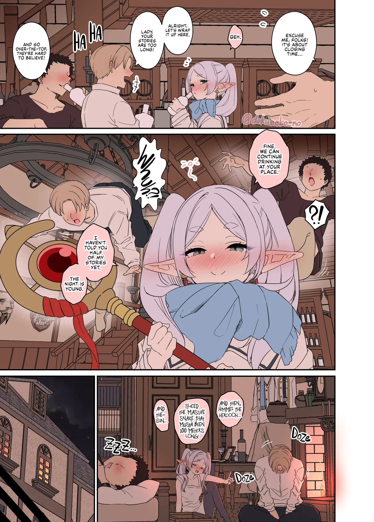 Frieren ni Warui Koto o Suru Hanashi "Zenpen" | Frieren Has a Very Bad Night "Part 1" page 3 full