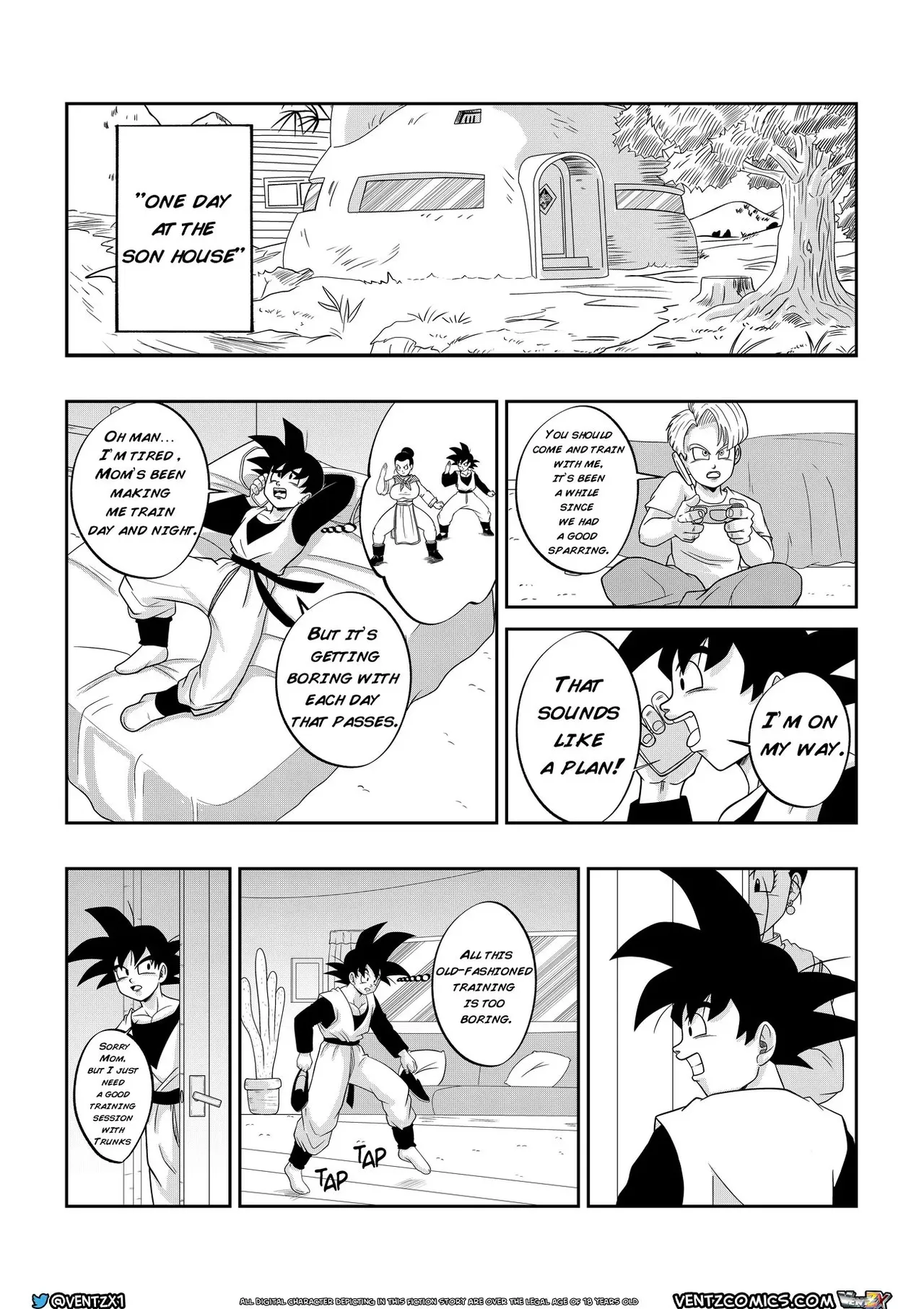 Super Dragon Ball Eros - Chichi's Special Training page 2 full