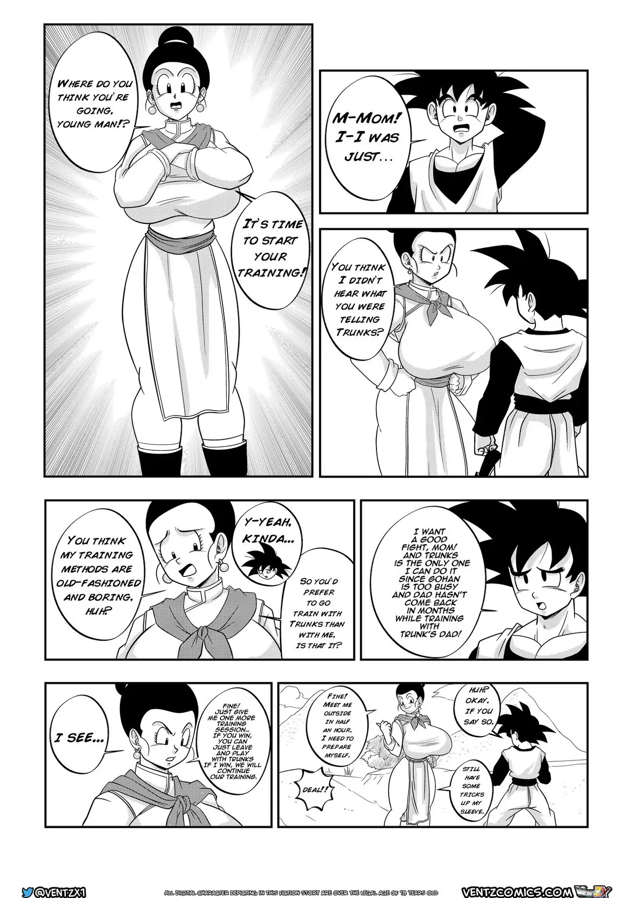 Super Dragon Ball Eros - Chichi's Special Training page 3 full