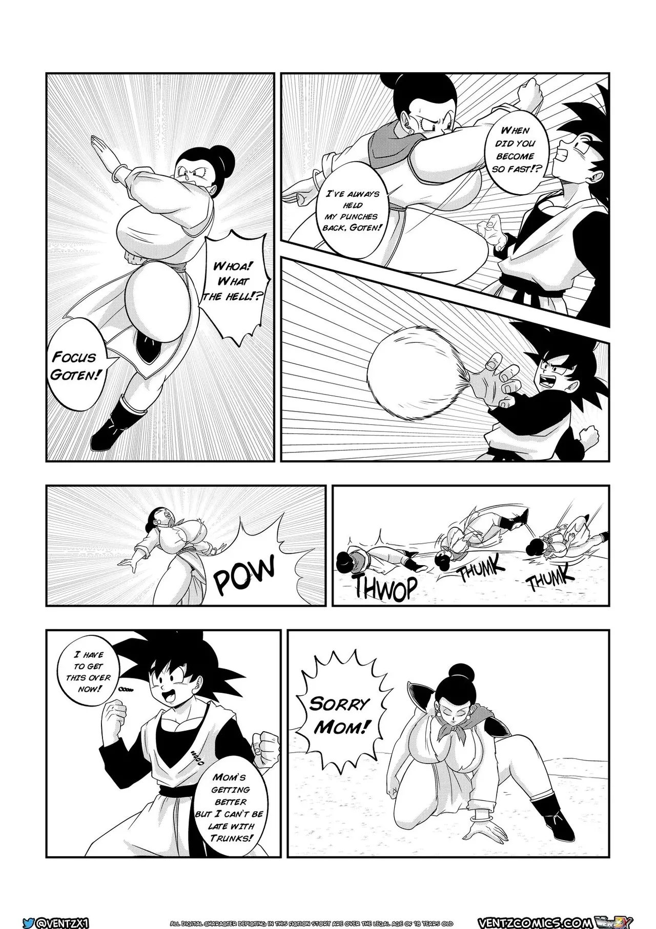 Super Dragon Ball Eros - Chichi's Special Training page 5 full