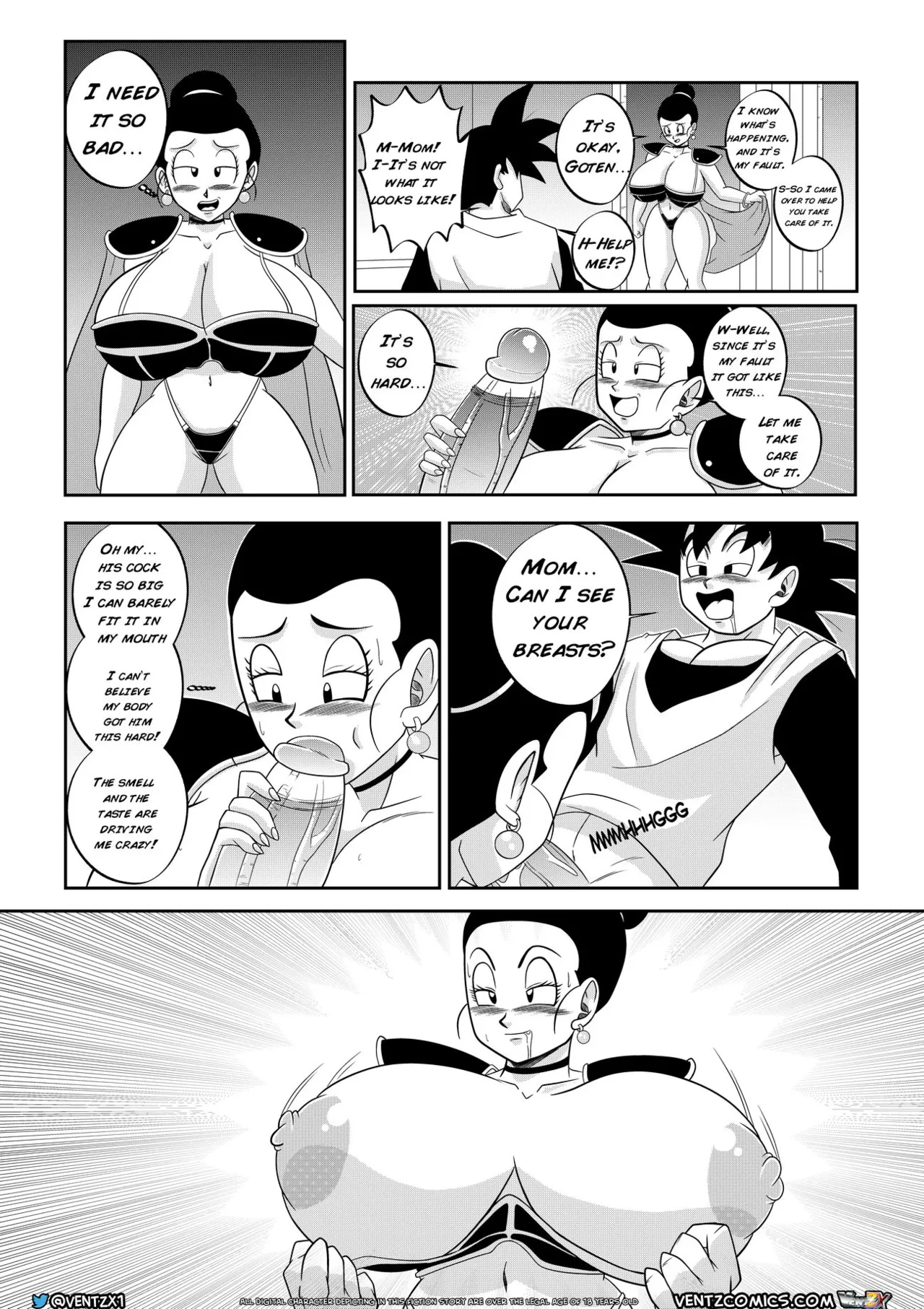 Super Dragon Ball Eros - Chichi's Special Training page 9 full