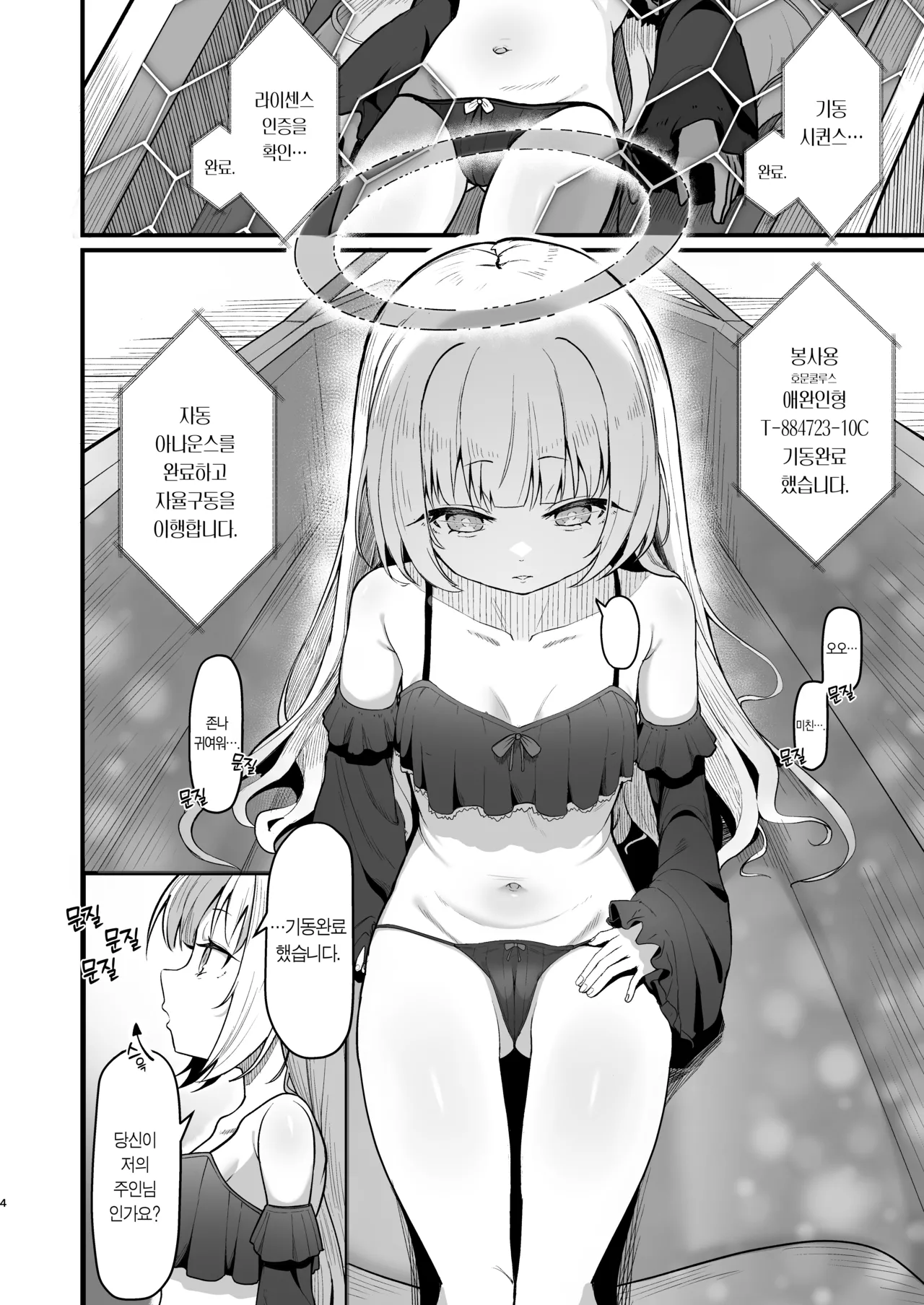Muhyoujou na Jinzou Tenshi mo Shosen wa Tada no Onahole | 무표정인 인조 천사도 결국은 그저 오나홀 page 3 full