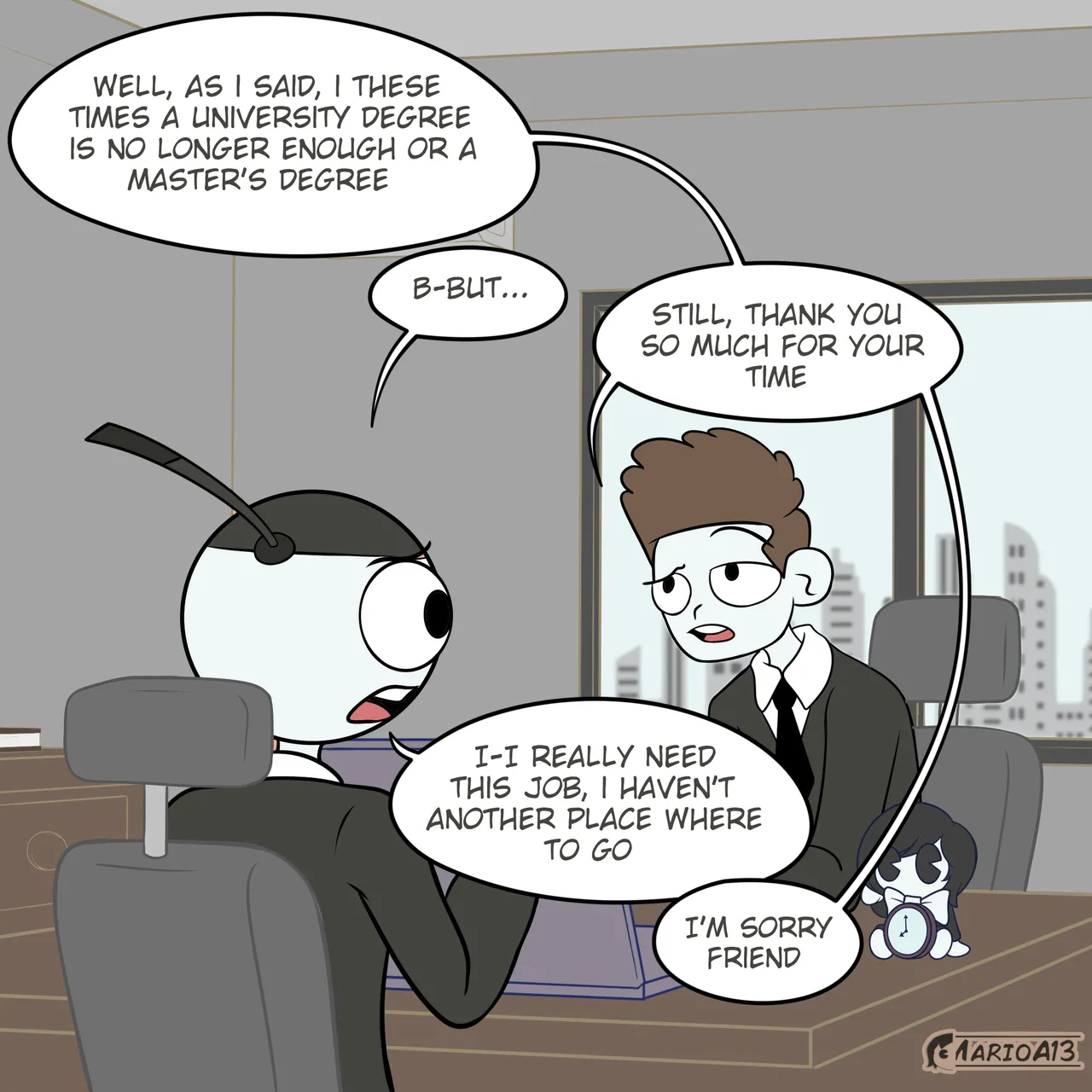 Carla in the boss's office page 4 full