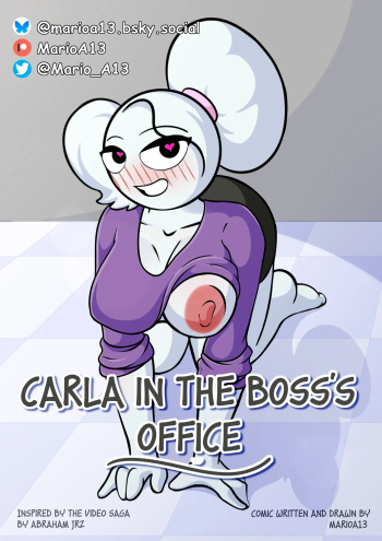Carla in the boss's office cover