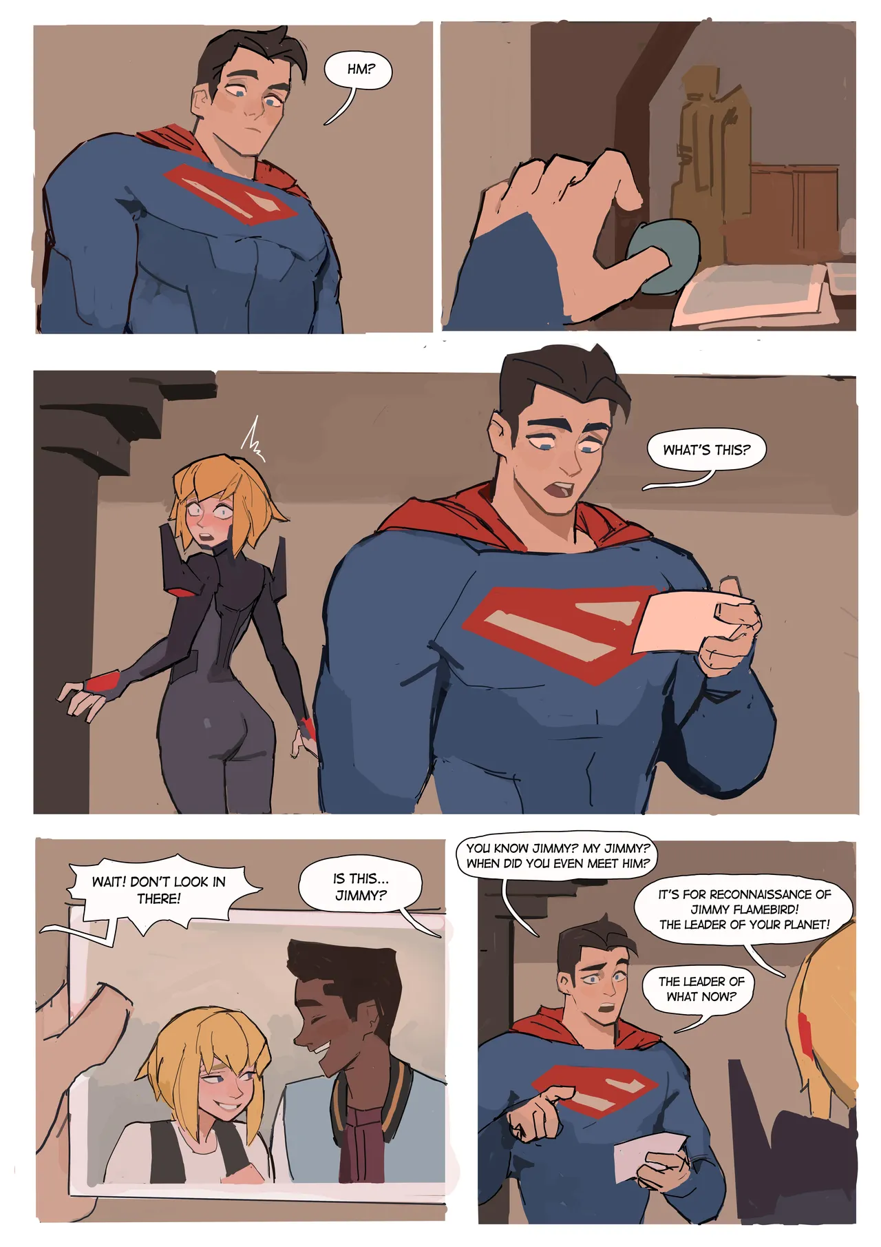 Supergirl page 1 full