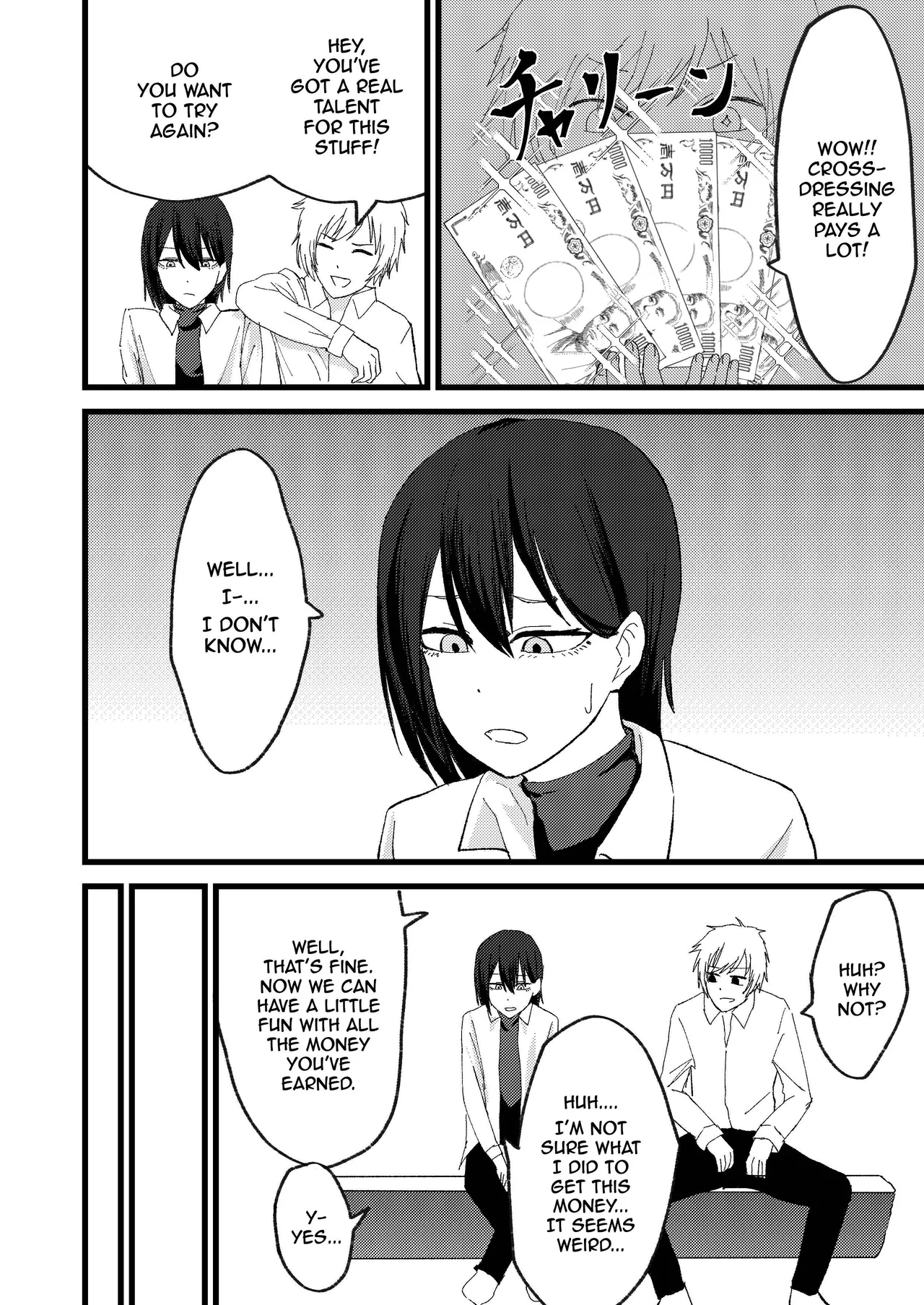 Katsuage ni Akita kara P-katsu Sagi Shitemita! | I Got Bored of Extorting People, So I Tried Sugar Daddy Scamming! + Bonus page 10 full