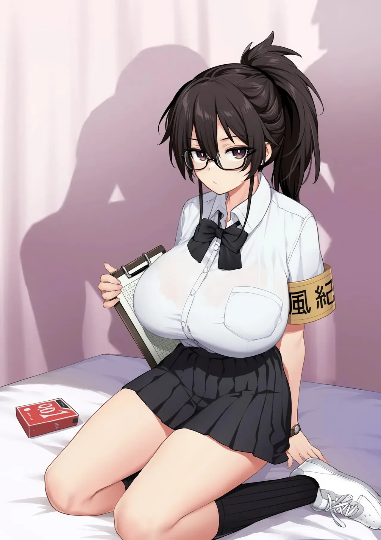 Atarashii Fuuki Iinchou wa Kyonyuu Sugiru Ken 1 | Über die neue Leiterin der Schüleraufsicht und ihre riesigen Titten 1 page 5 full