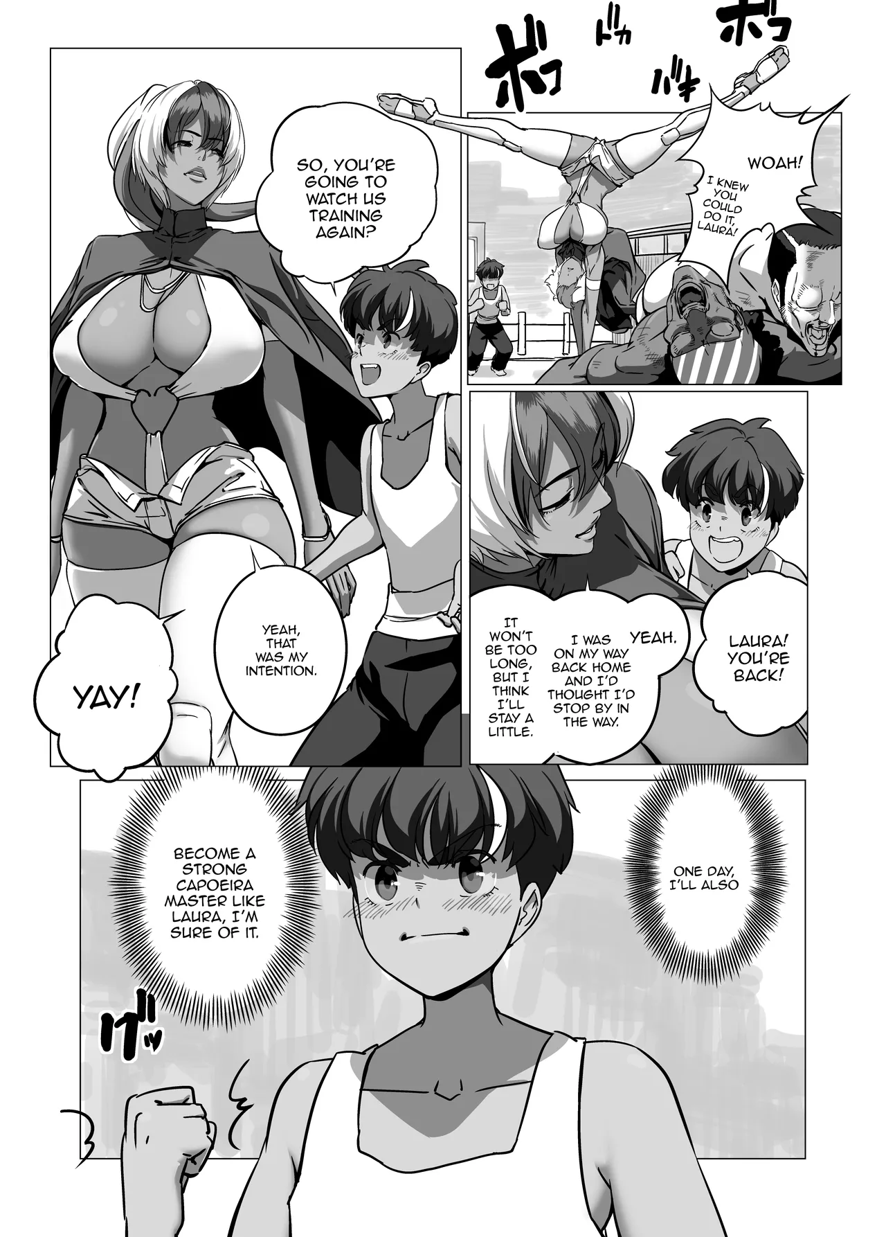 Minor Kakutougi Bijo Series Capoeira no Onna - Capoeira Girl Monkey | Beauties Using Niche Martial Art Styles Series - Capoeira Woman page 5 full
