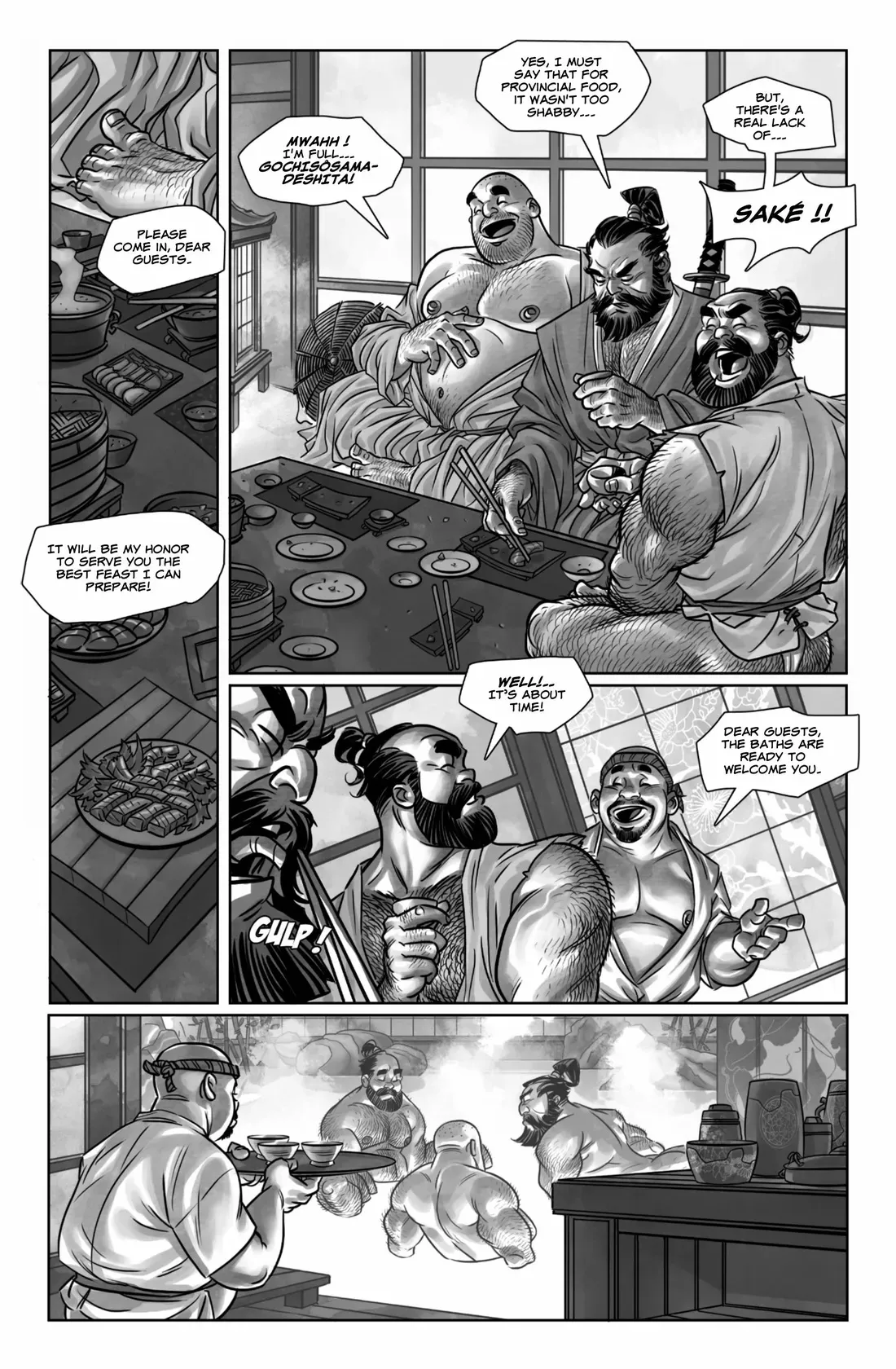 3 stooges in the Edo era – Onsen page 4 full