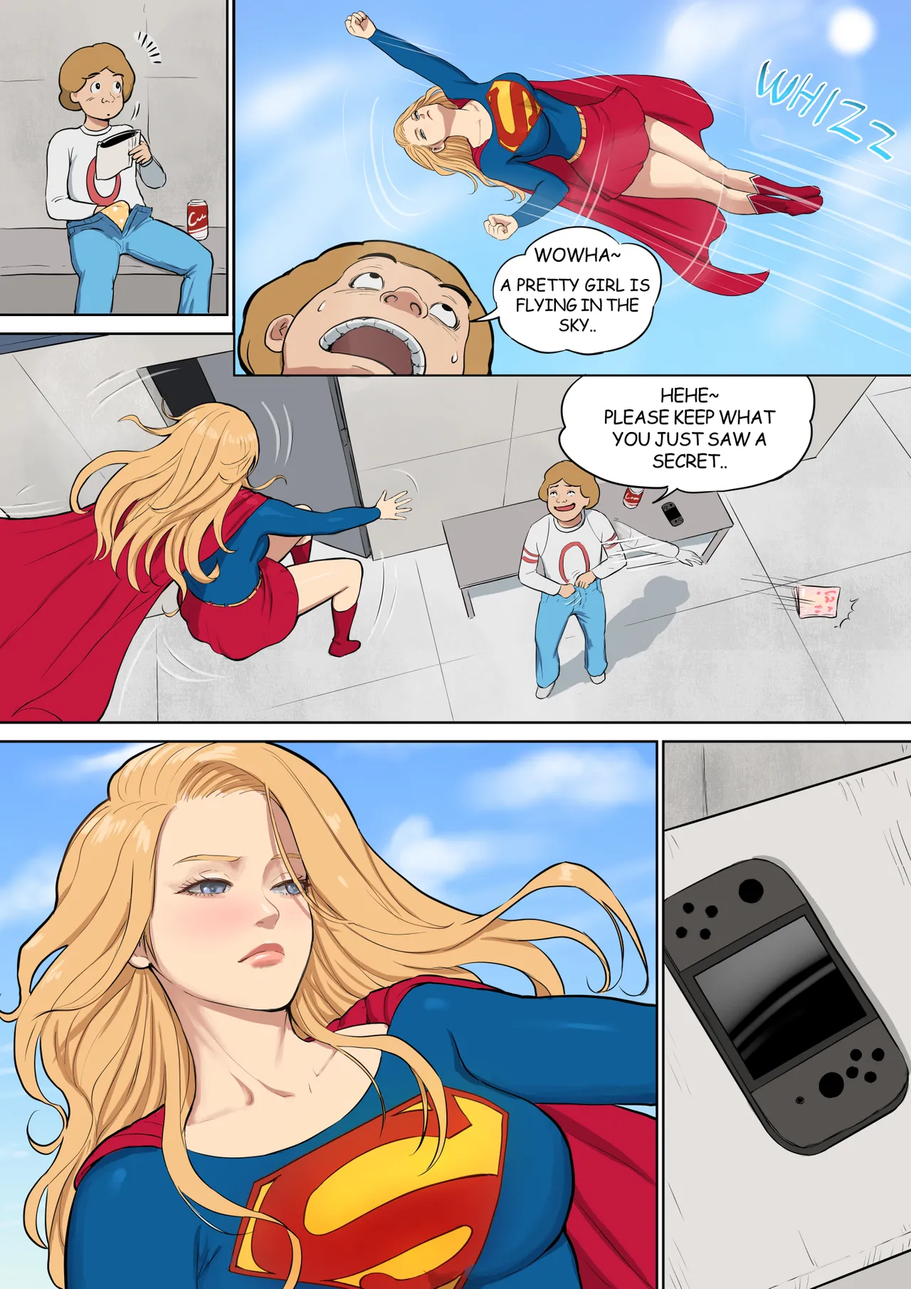 Supergirl and Spiderwoman page 4 full