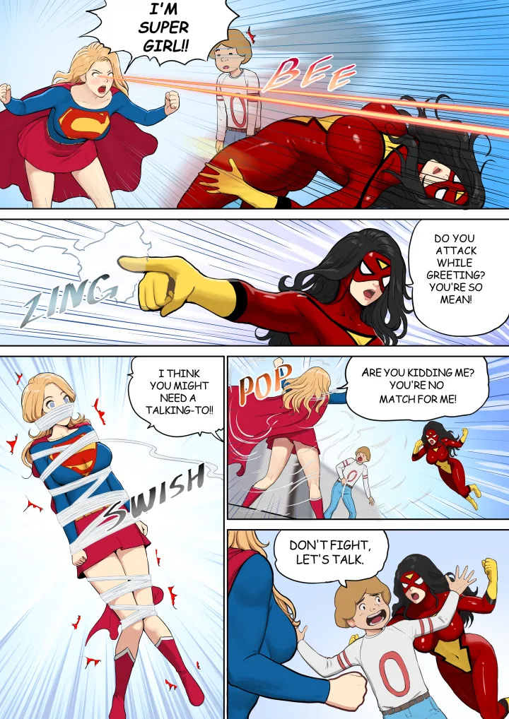 Supergirl and Spiderwoman page 7 full