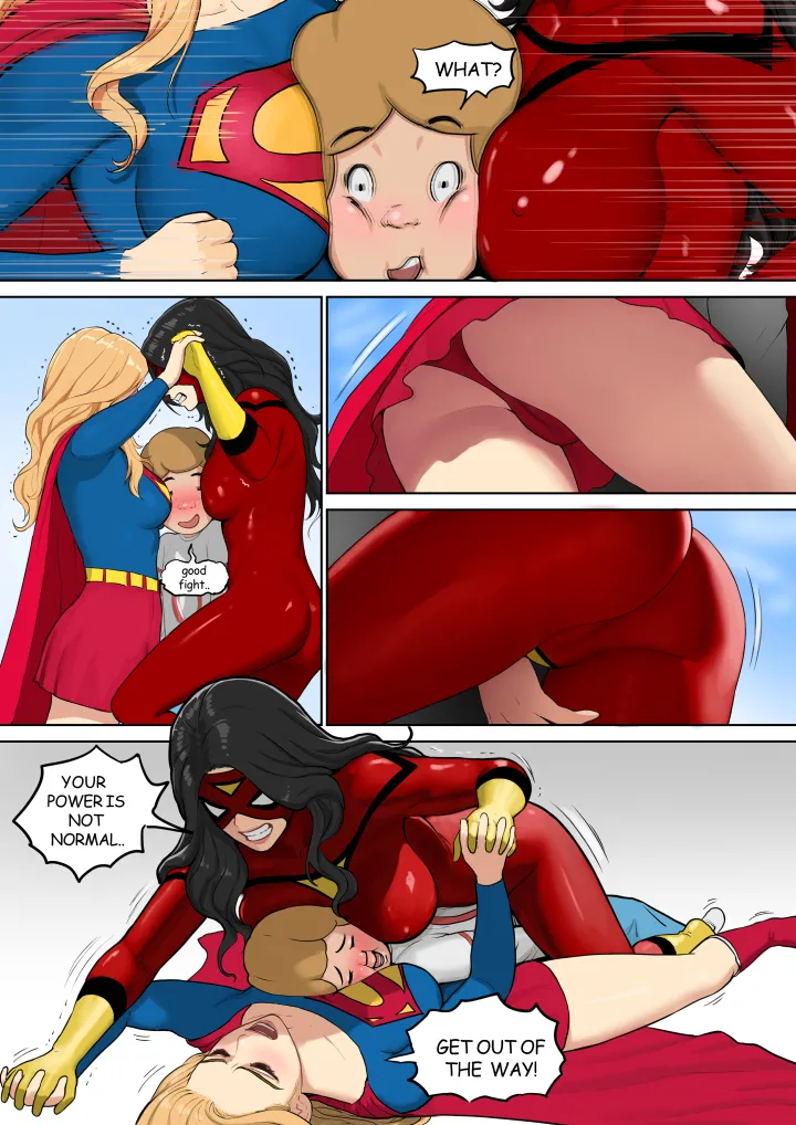 Supergirl and Spiderwoman page 8 full