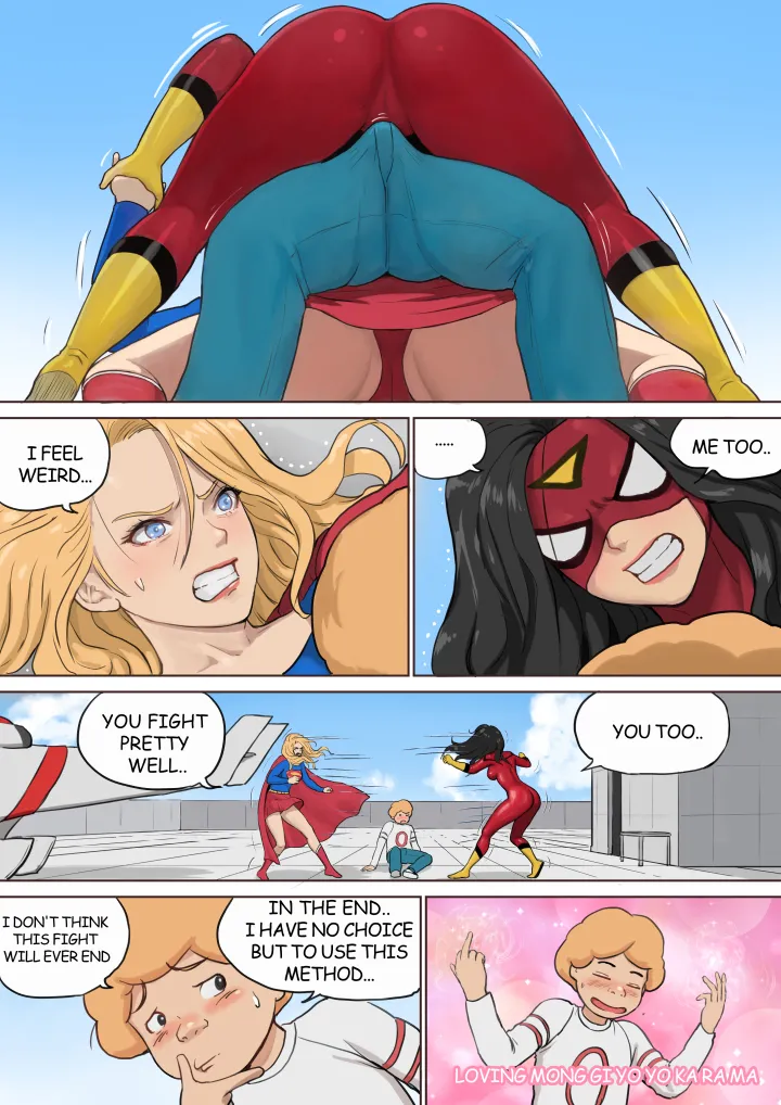 Supergirl and Spiderwoman page 9 full