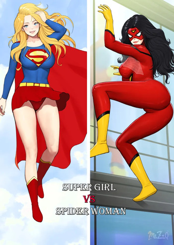 Supergirl and Spiderwoman cover