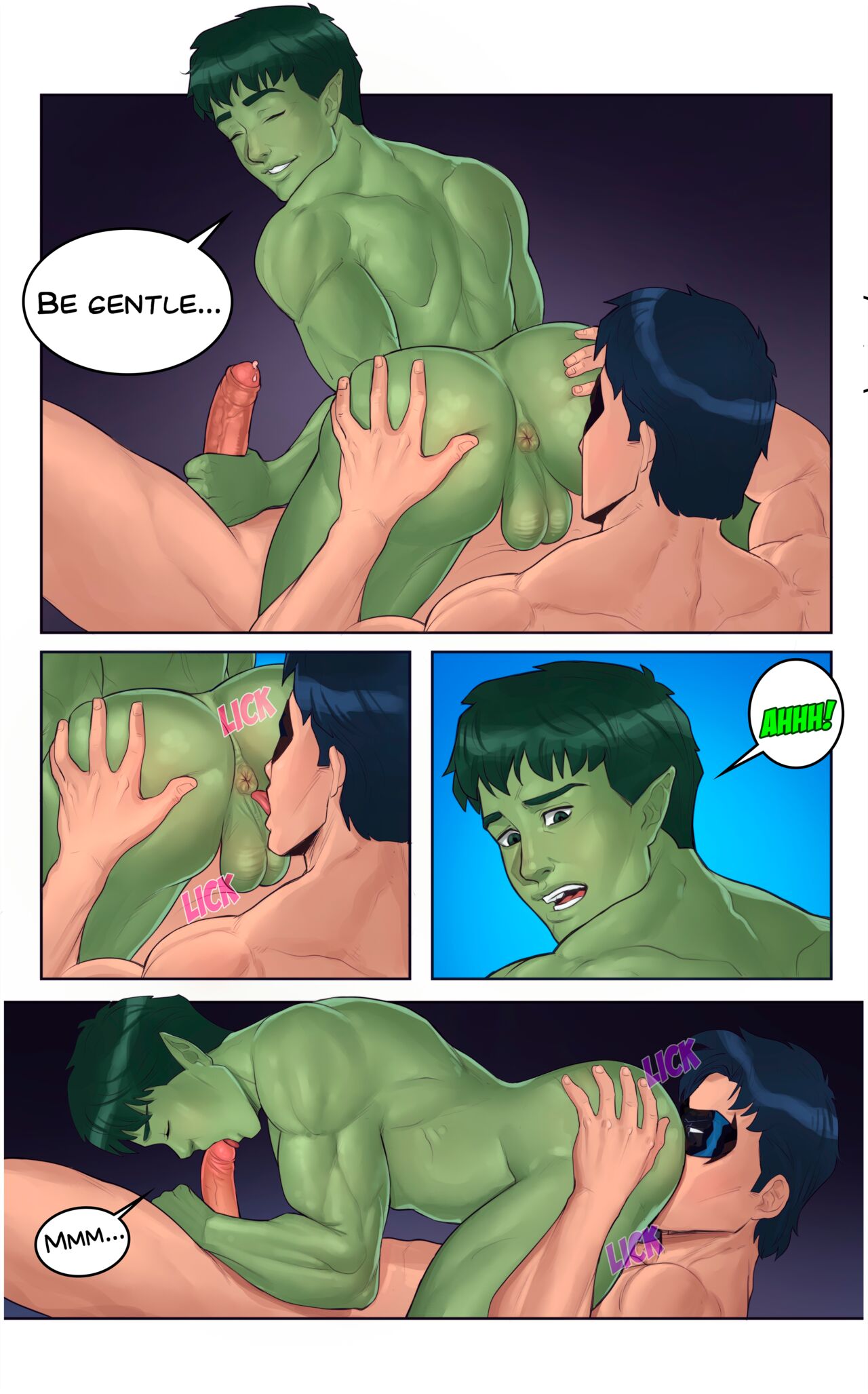 Nightwing x BeastBoy page 4 full