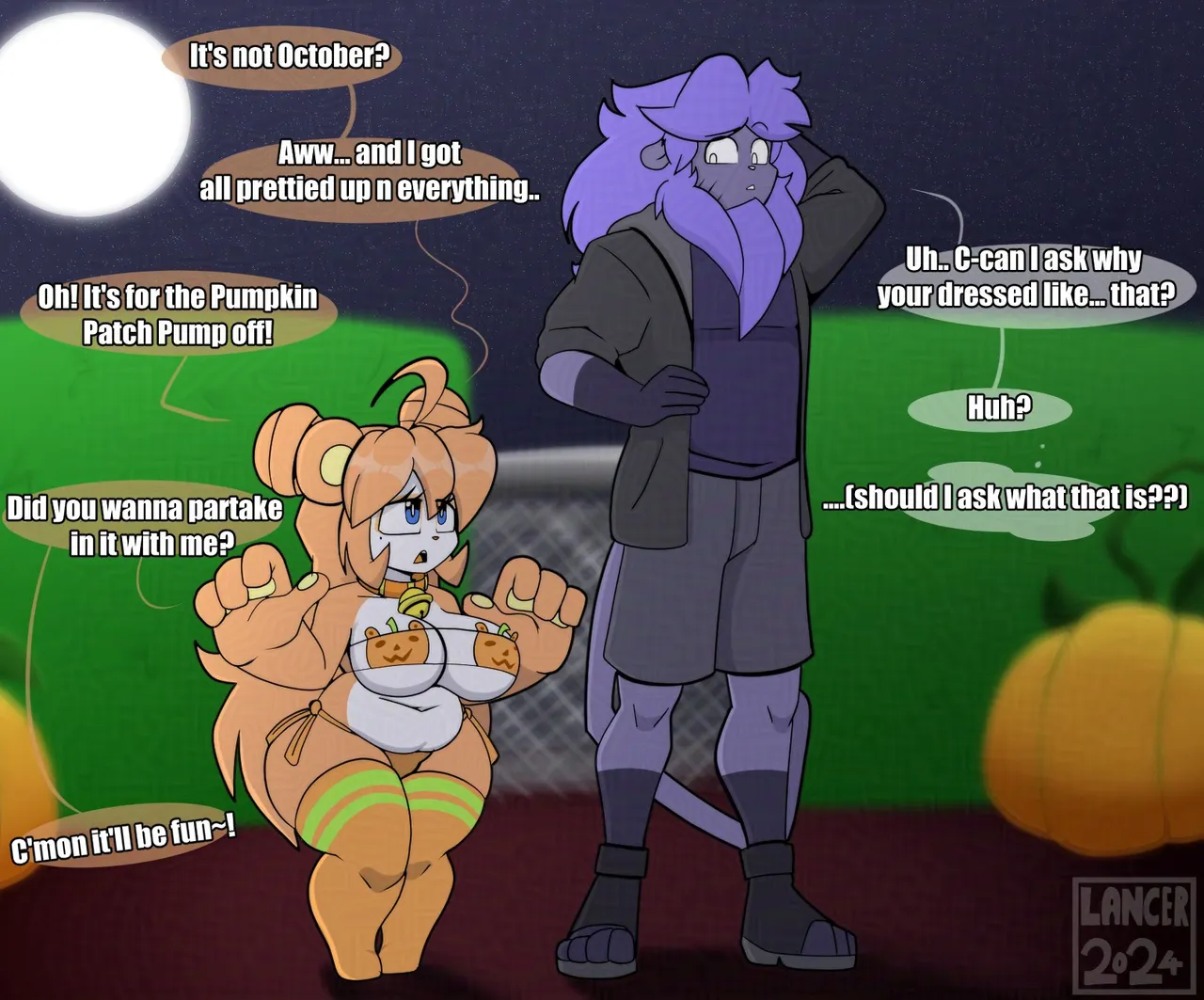 Lah-Tay x Linhe: Pumpkin Patch Pump Off page 1 full