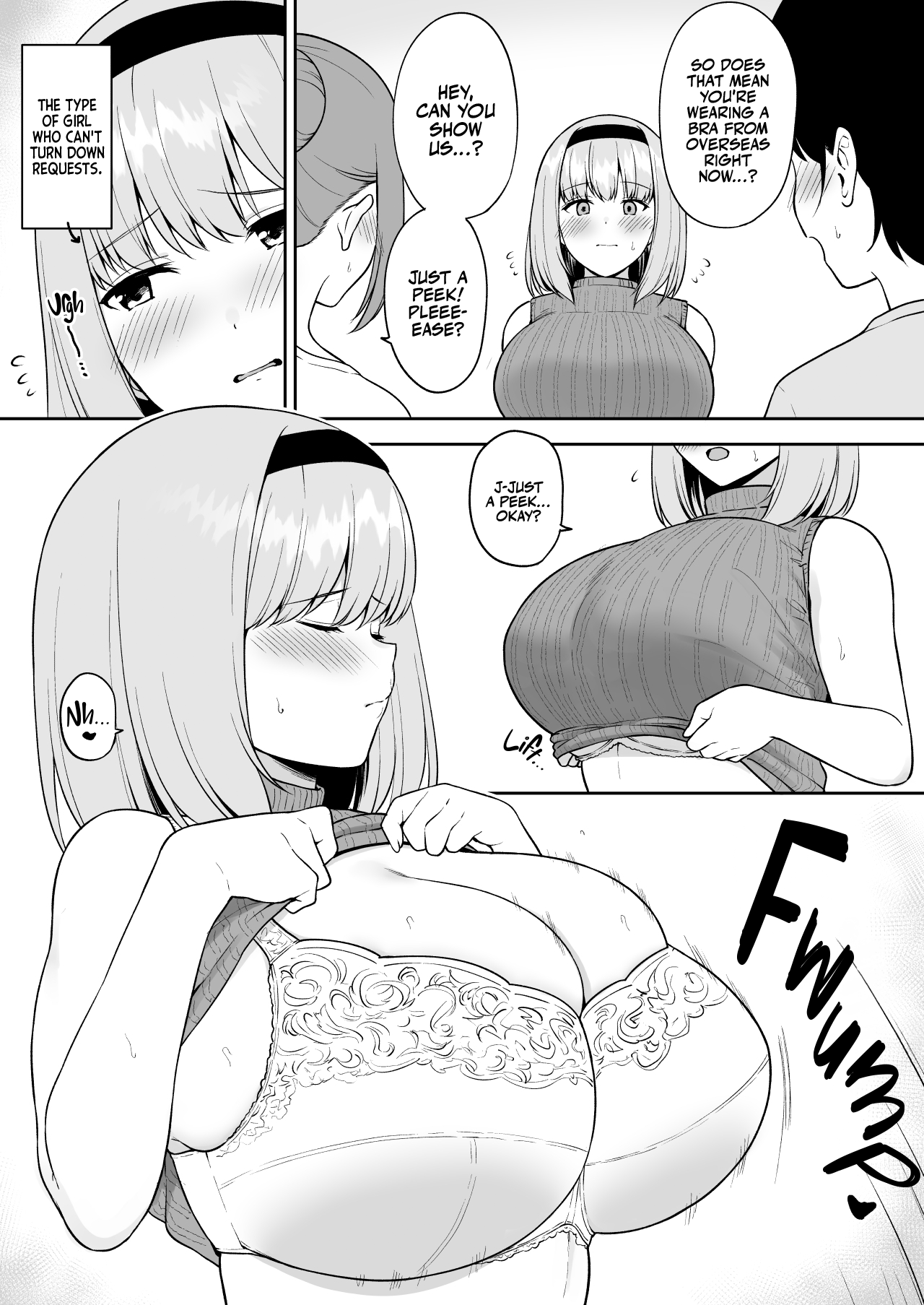 Kyonyuu no Tomodachi ni Kaku no Chigai o Misetsukete Shimau O-cup Joshidaisei-chan | O-Cup Co-ed Showcases Her Superior Assets to Her Busty Friends page 4 full