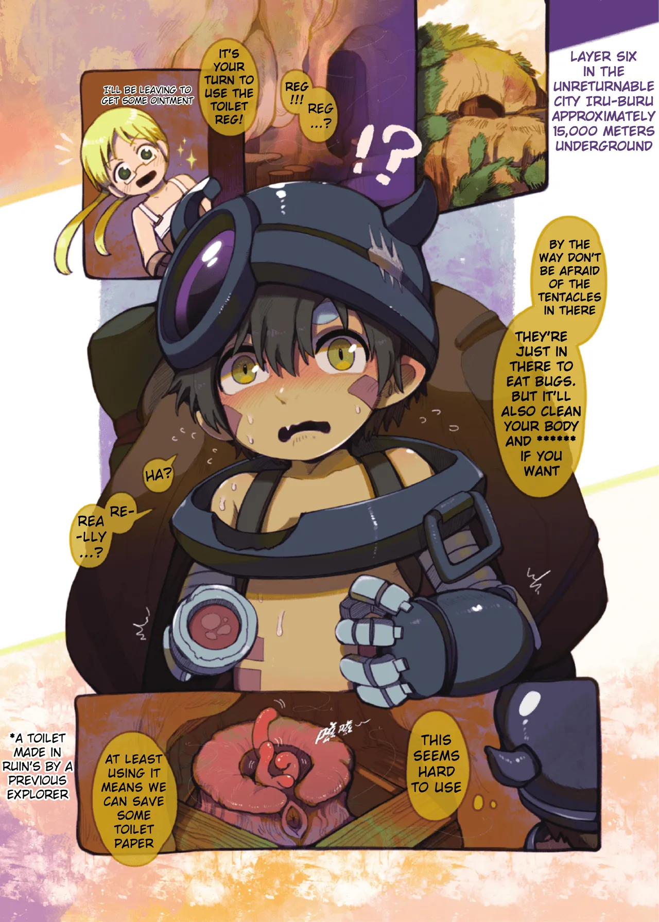 【yracyrac】Washing in the Abyss｜Reg and Tentacles - v1 page 3 full