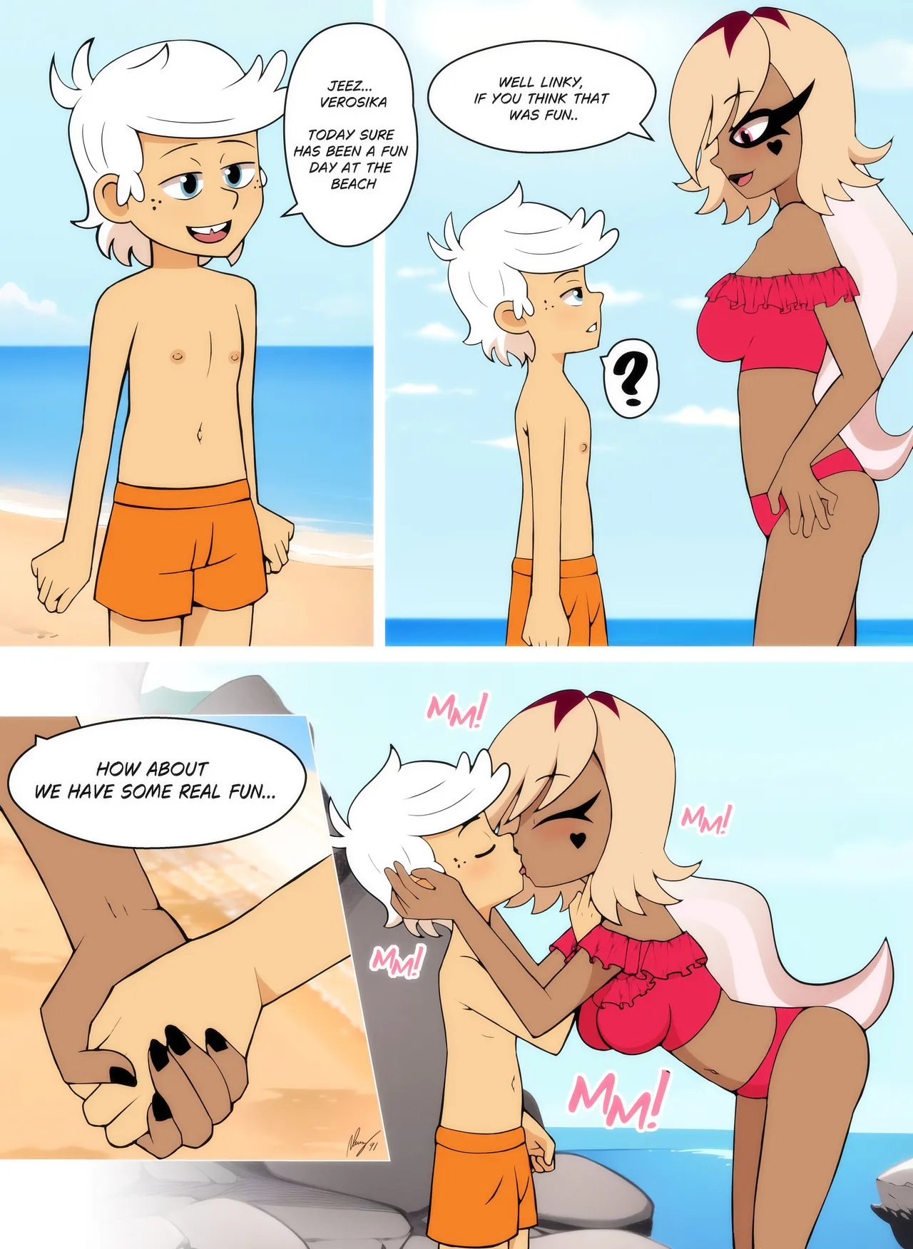 Lincosika's Beach Day page 2 full