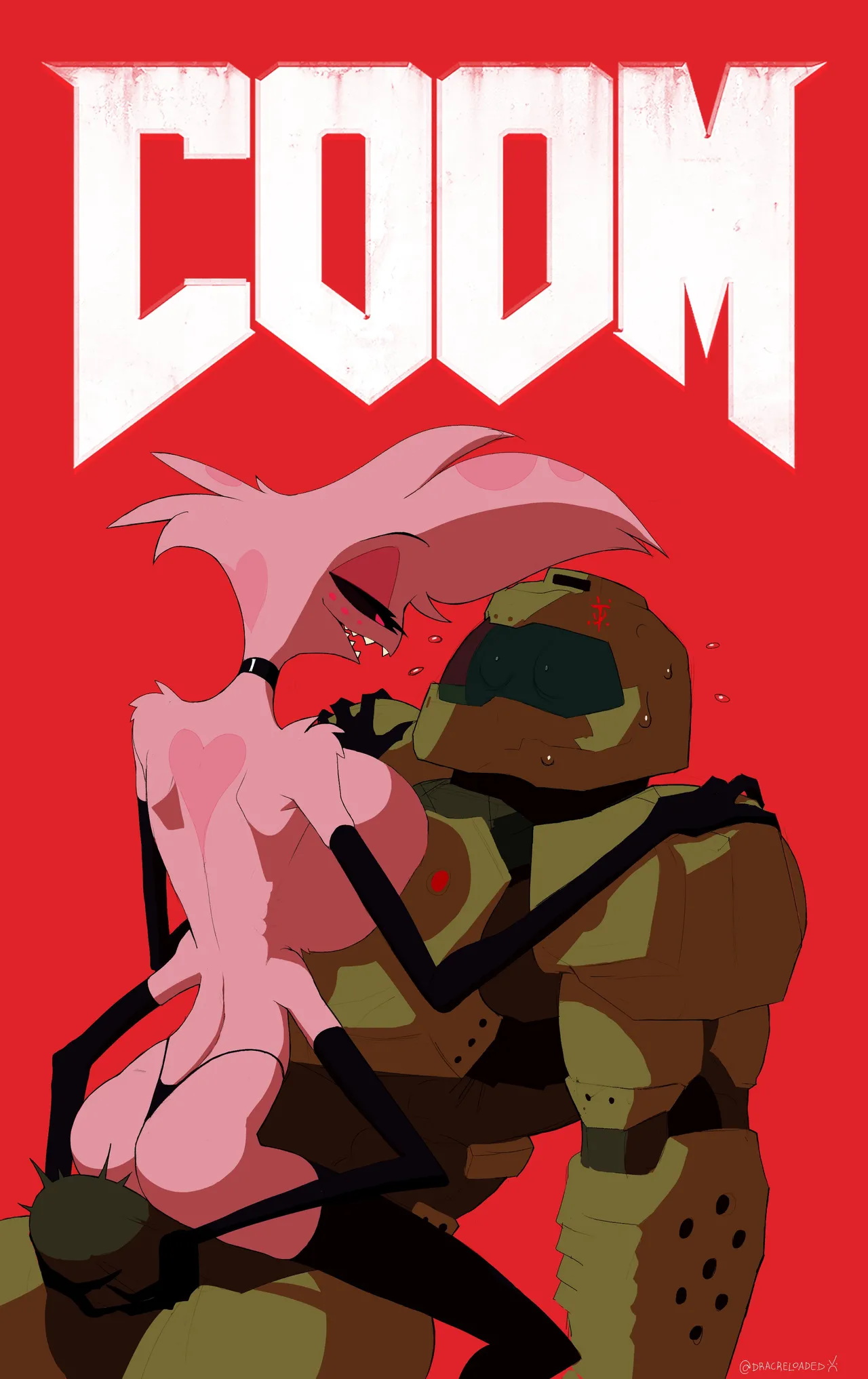 Angel Dust x Doom Guy page 1 full