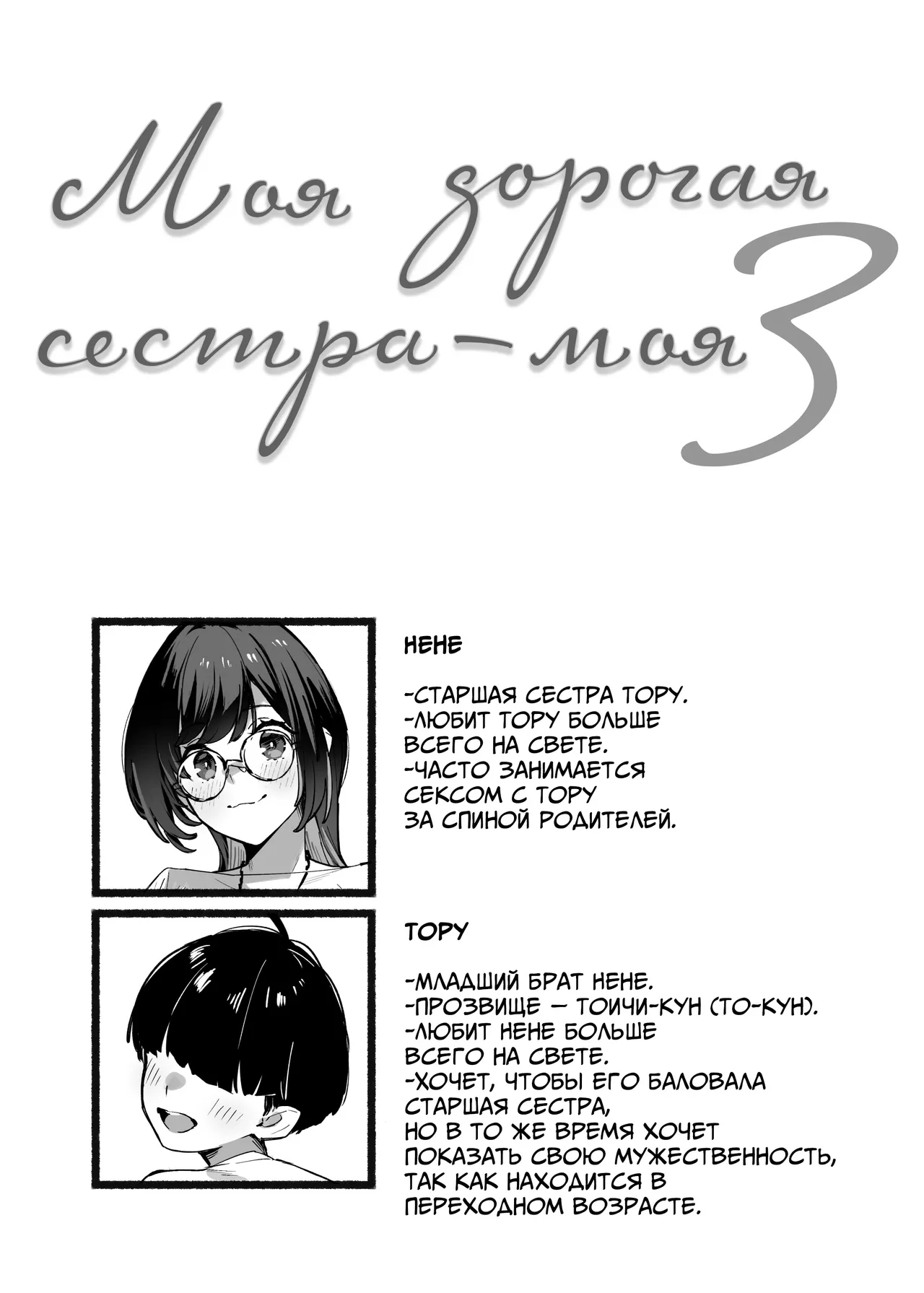Boku no Onee-chan 3 | Моя дорогая сестра - моя - глава 3 page 3 full