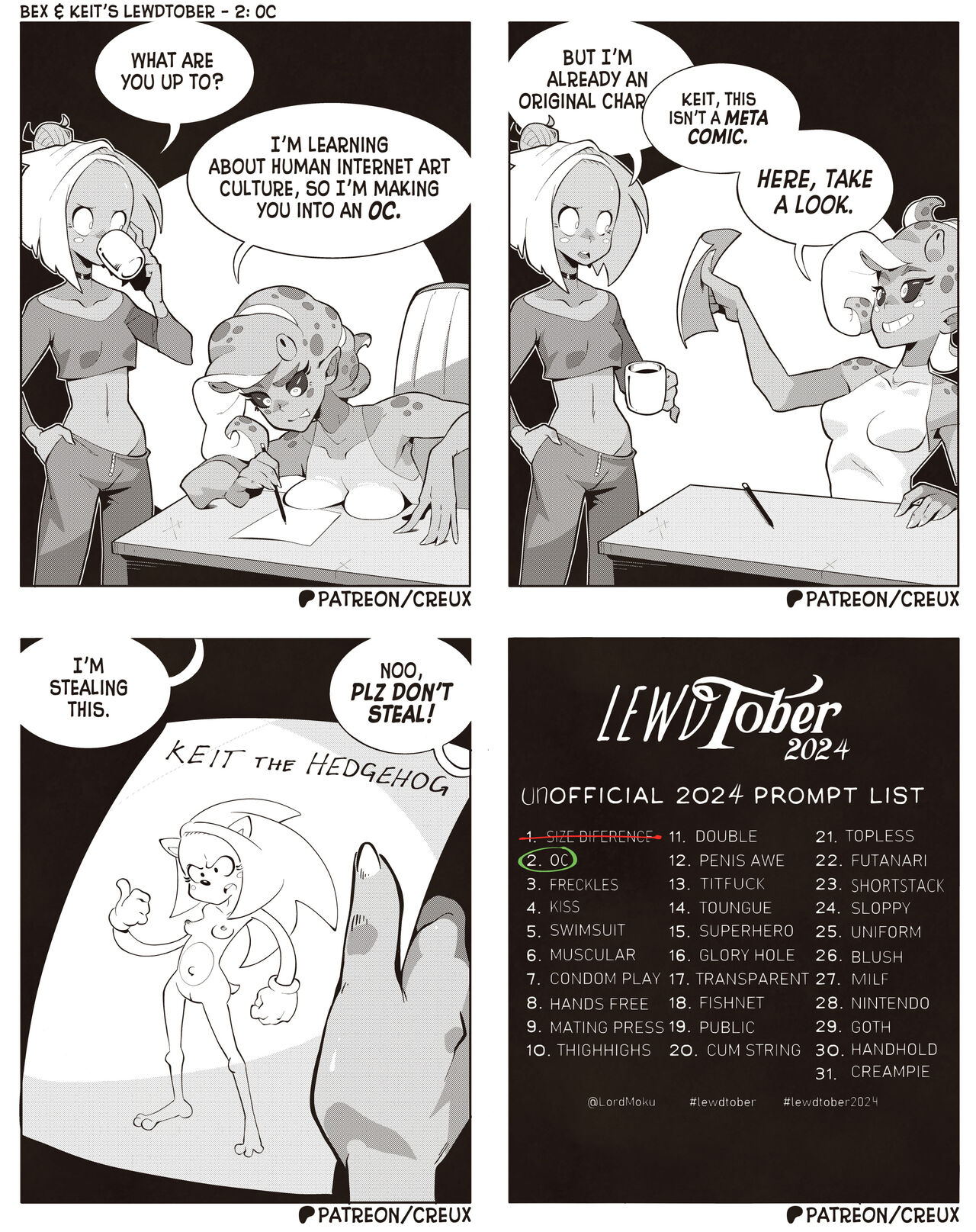 Bex &amp; Keit's Lewdtober 2024 page 2 full