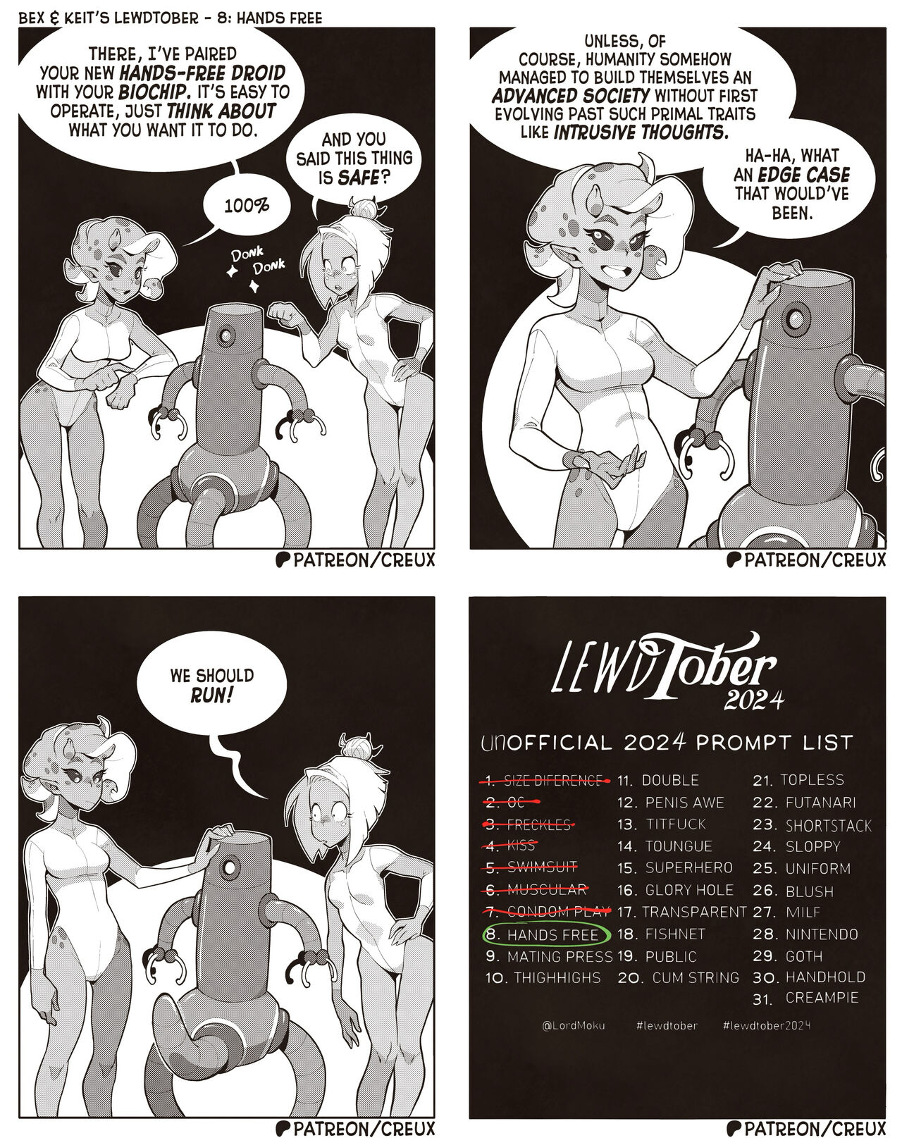 Bex &amp; Keit's Lewdtober 2024 page 8 full