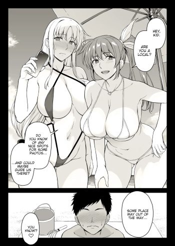Ecchi na Onee-san-tachi ni Beach de Gyakunansareta Ken cover