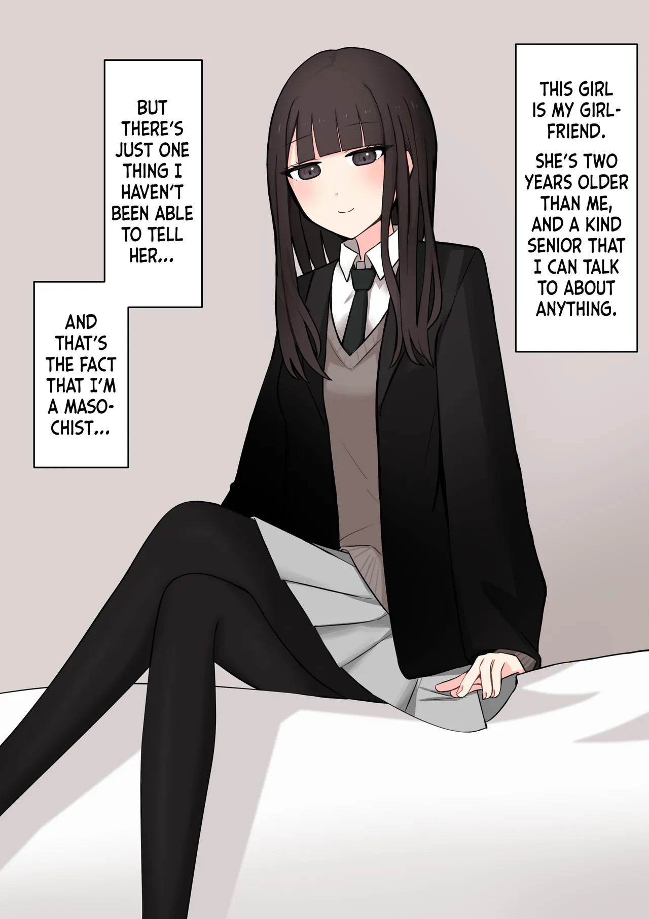 Koukando 100% no Senpai Kanojo ni Maso de Aru Koto o Kokuhaku Shita Hanashi | Confessing to my 100% Likable Senior Girlfriend That I'm a Masochist page 2 full