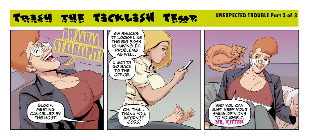 Bandito - Trish the TICKLISH Temp - 3 Panel Comic page 9 full