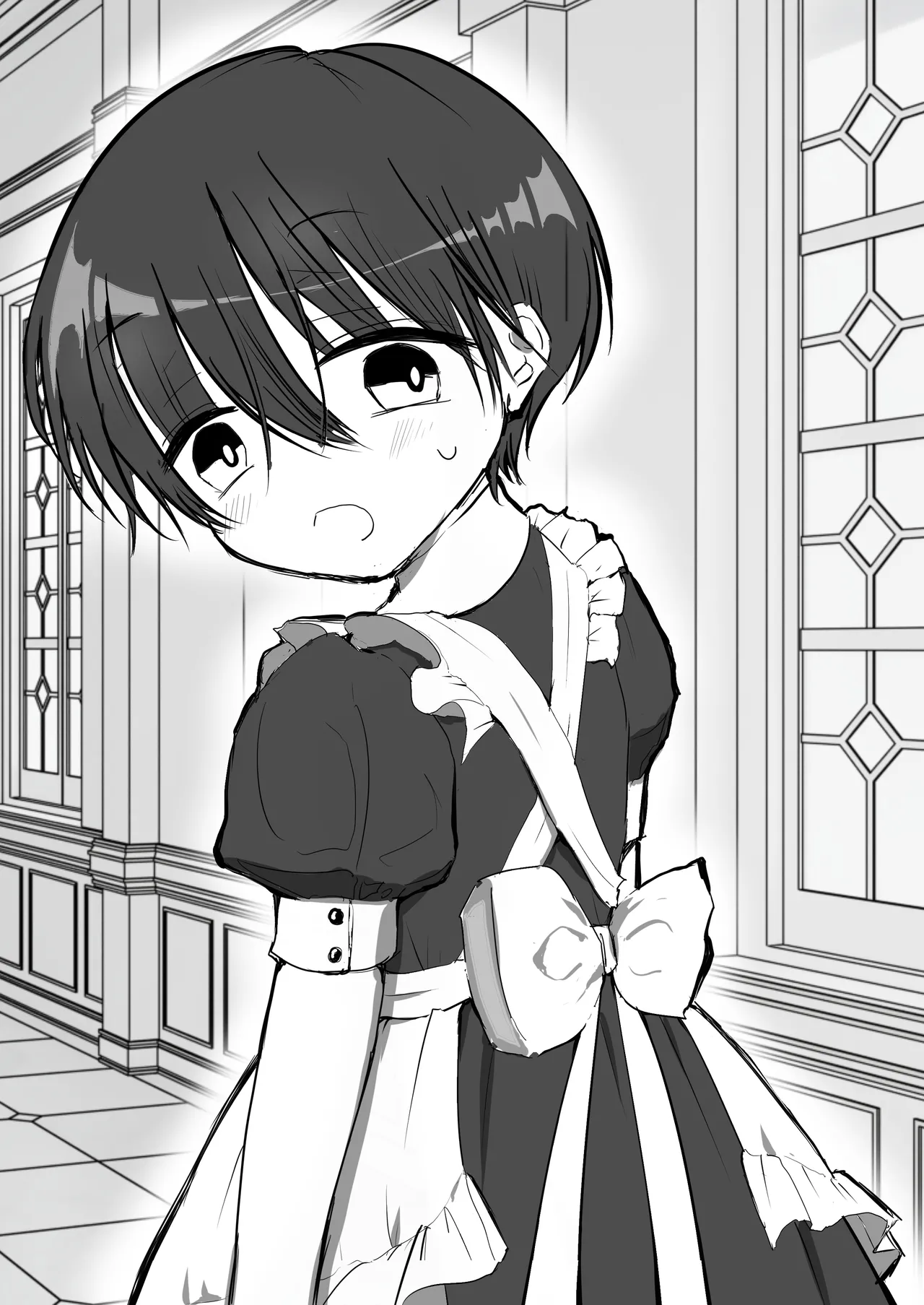 Meido Shounen no Hatsu Kyuuji -Hentai Goshujin-sama ni Shitsuke Rareta Boku- page 4 full