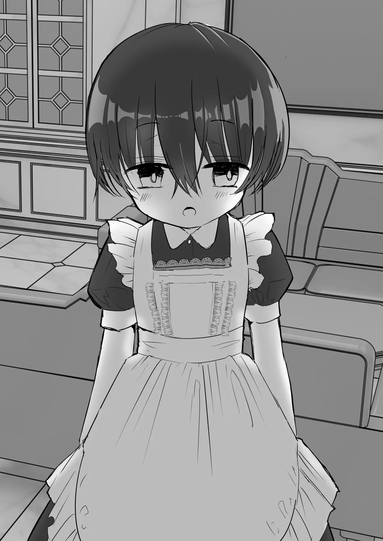 Meido Shounen no Hatsu Kyuuji -Hentai Goshujin-sama ni Shitsuke Rareta Boku- page 5 full