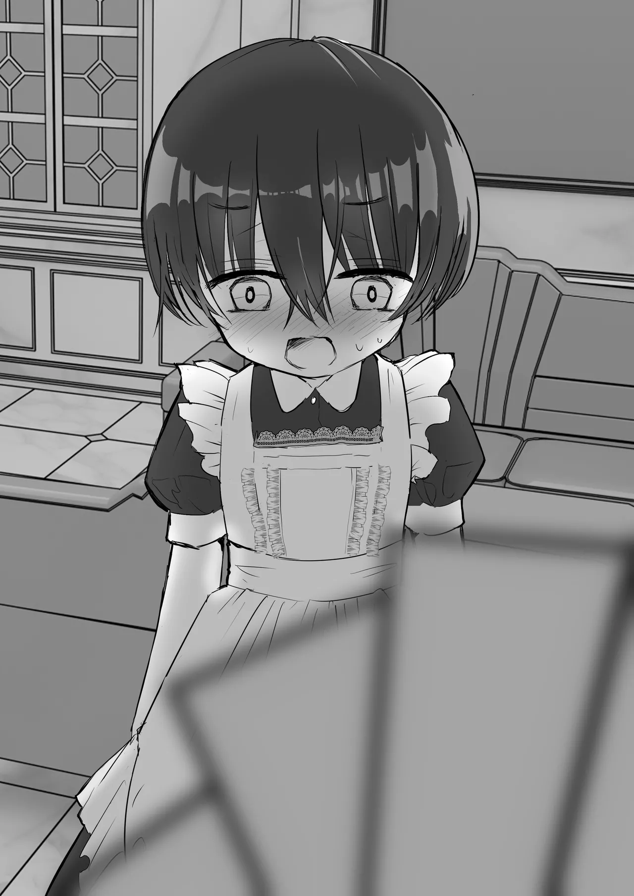 Meido Shounen no Hatsu Kyuuji -Hentai Goshujin-sama ni Shitsuke Rareta Boku- page 8 full