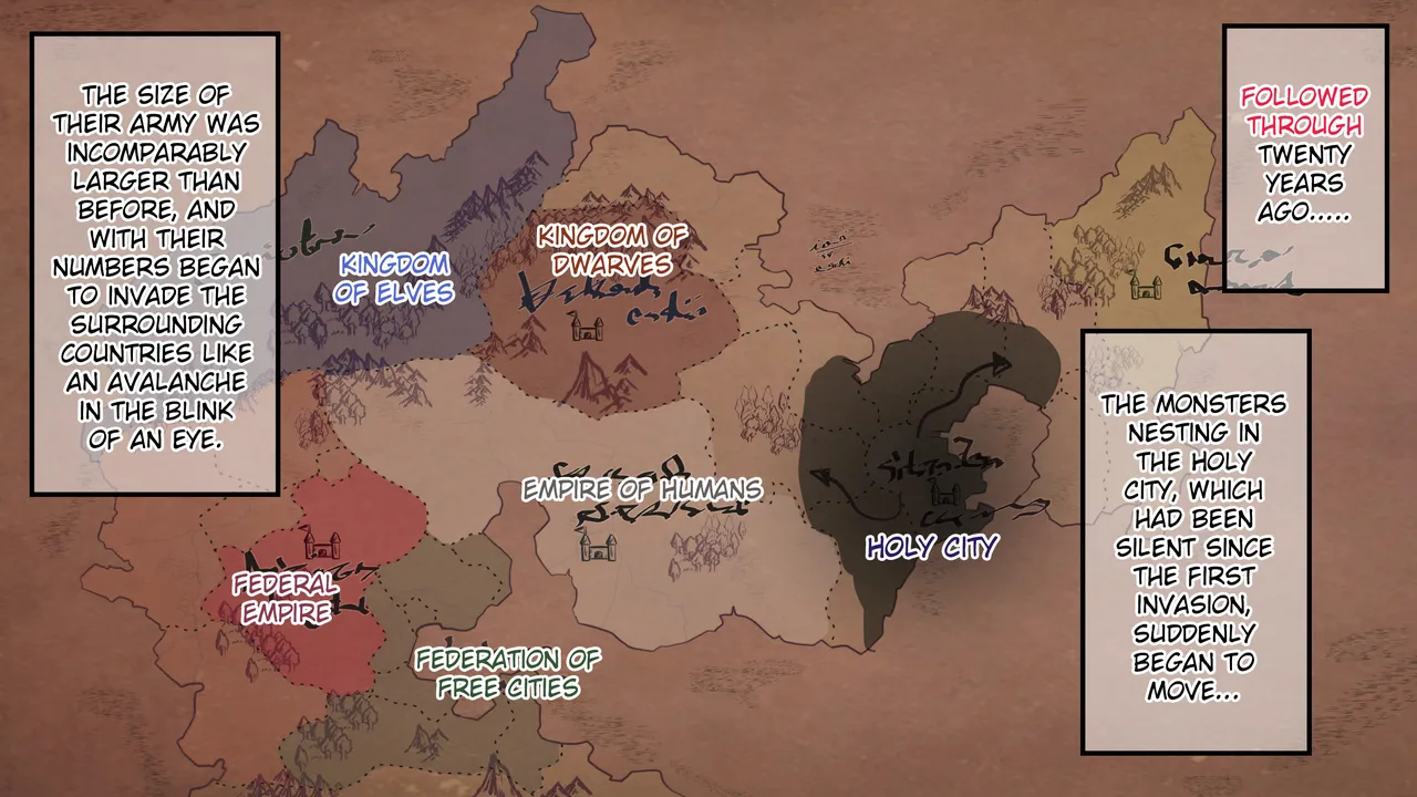 Jinrui ni Shouri o Motarasu Hazu no Hikari no Otome ga Nikubenki Choukyou de Mamono no Mesubuta Haramibukuro Makai Kishi Ochiru made page 3 full