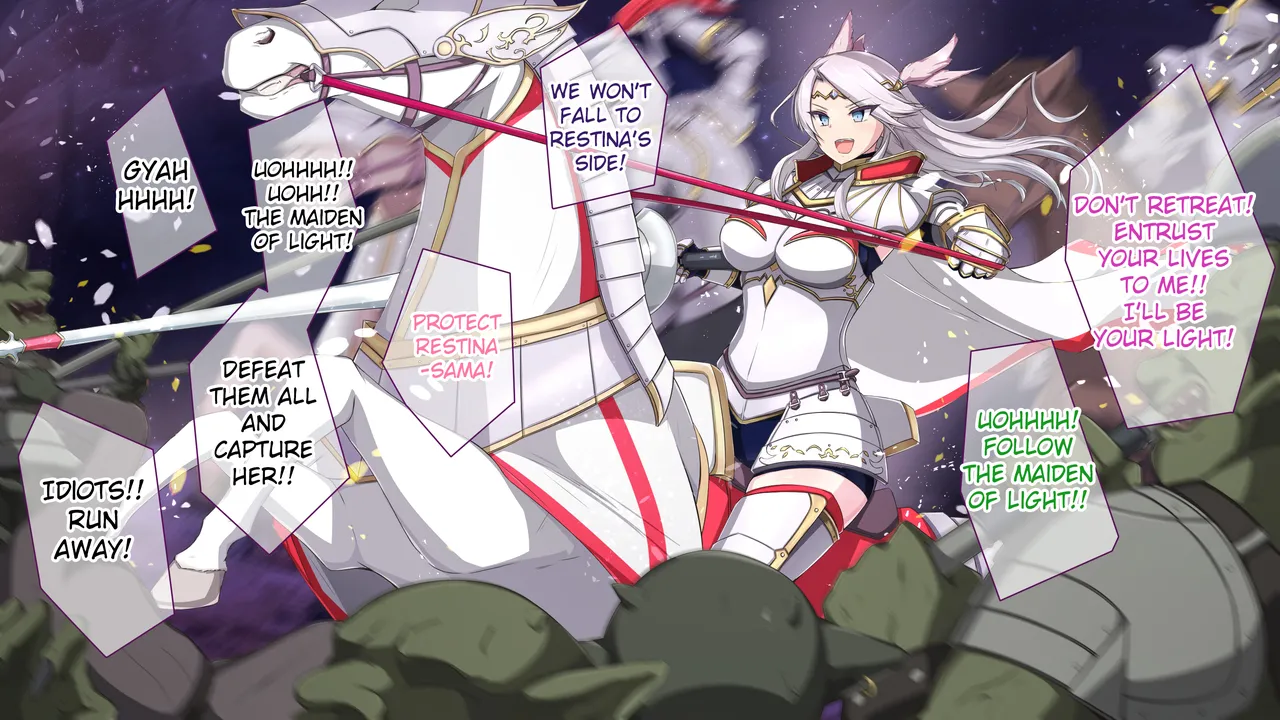 Jinrui ni Shouri o Motarasu Hazu no Hikari no Otome ga Nikubenki Choukyou de Mamono no Mesubuta Haramibukuro Makai Kishi Ochiru made page 9 full