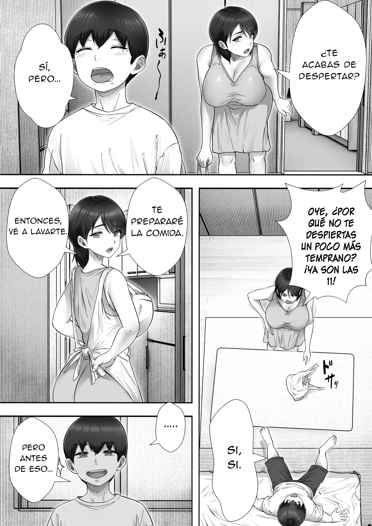 DeliHeal Kaa-chan 3 ~Daisukina Kaa-chan to Yari Makuri Handousei Sei Katsu~ | DeliHeal Kaa-chan 3 ~Teniendo Sexo con mi Madre y Nuestra Vida de Convivencia a Medias~ page 4 full