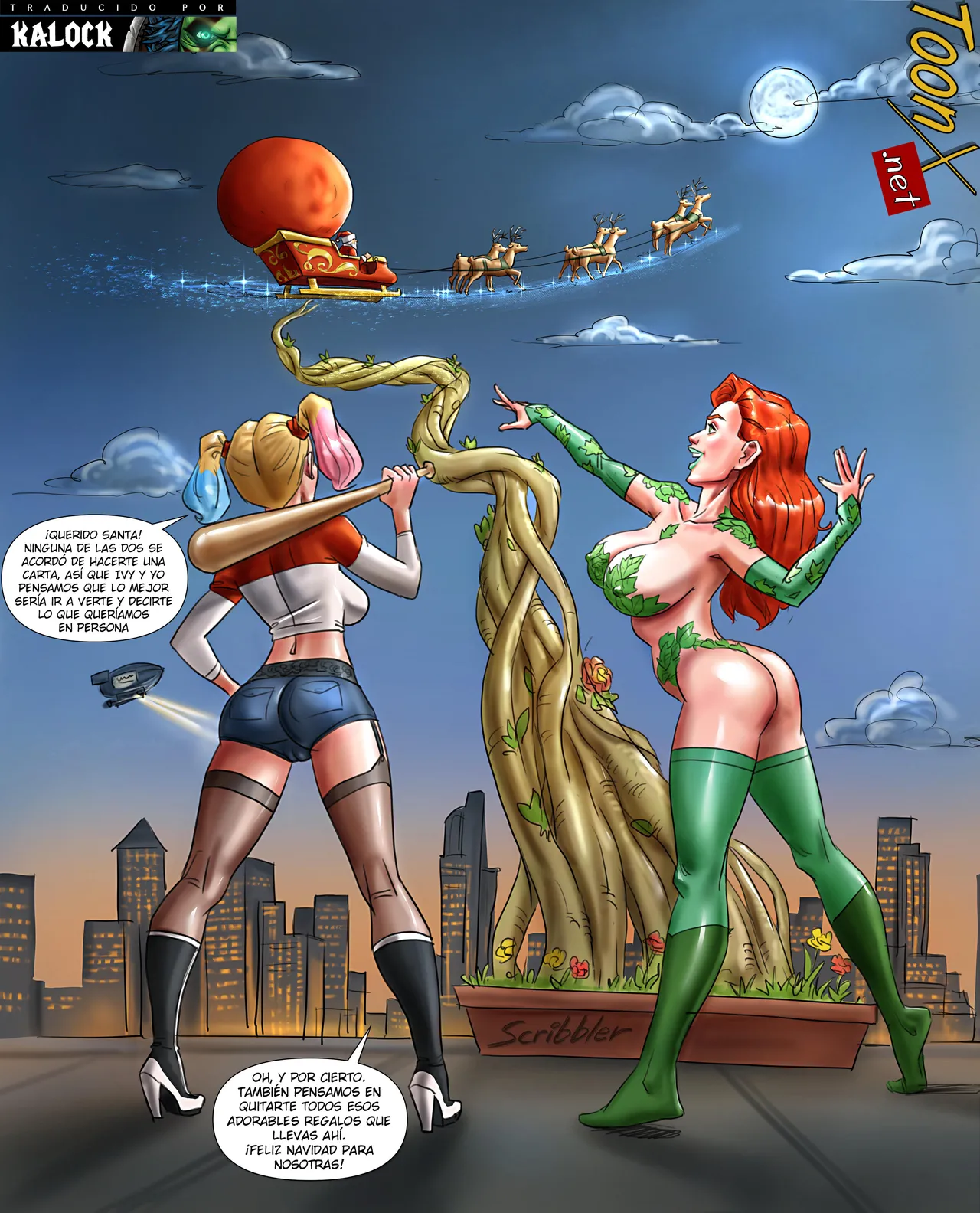 Harley Quinn &amp; Poison Ivy Steal Christmas page 1 full