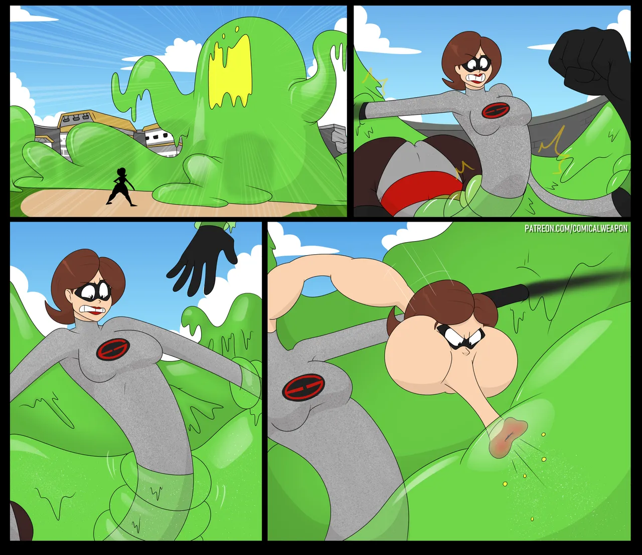Elastigirl vs. Slime page 2 full