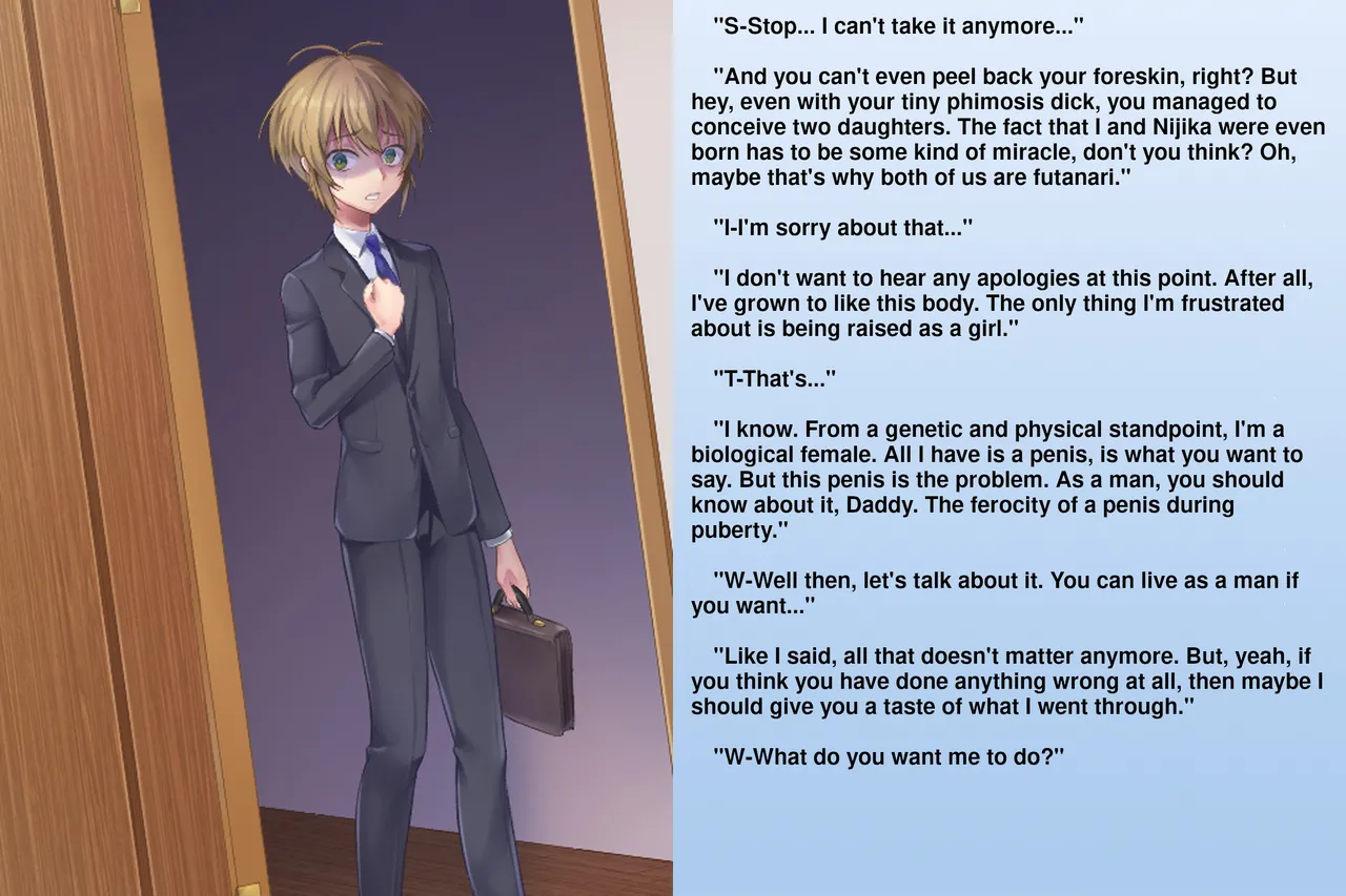 The Matchless Futanari Sisters and their Parents' Descent into Bitchhood | Zetsurin Futanari Shimai to Mesu Ochi Papa Mama page 7 full
