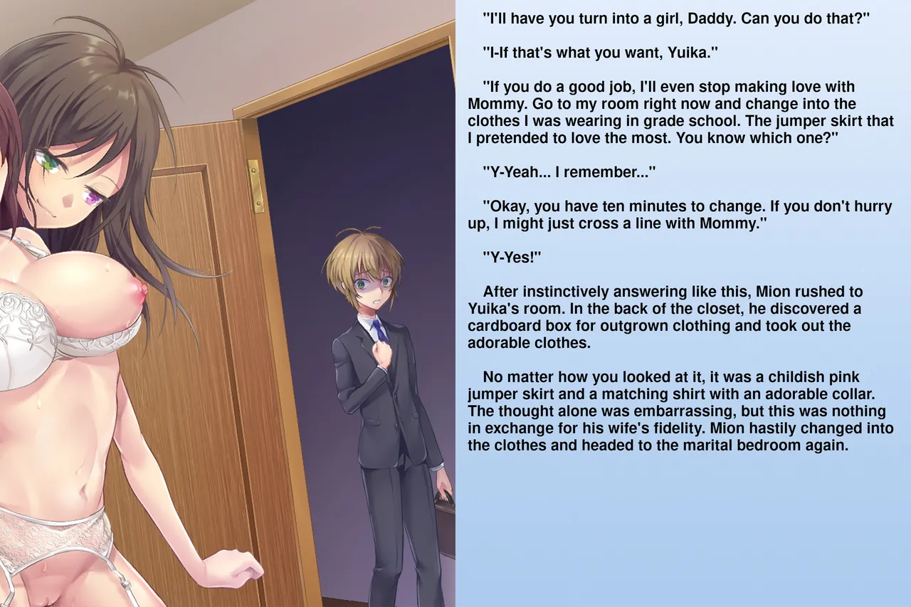 The Matchless Futanari Sisters and their Parents' Descent into Bitchhood | Zetsurin Futanari Shimai to Mesu Ochi Papa Mama page 8 full