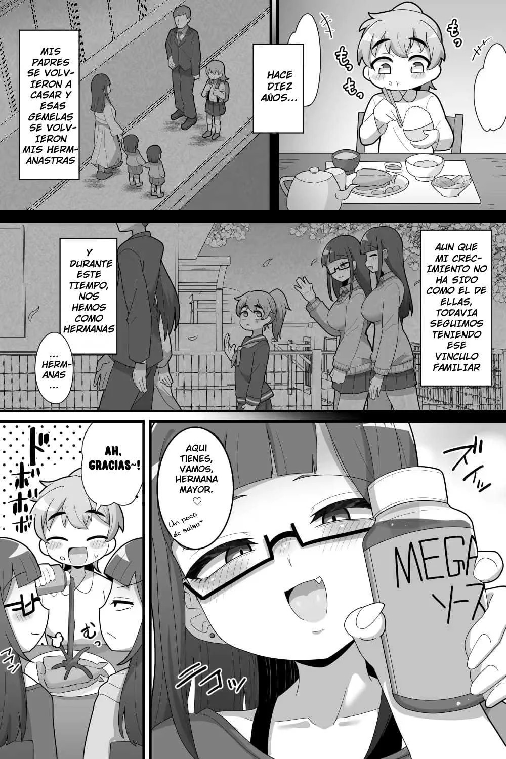 Futanari Futago ni Aisaresugitemasu♥ | Amo Mucho Mucho a Mis hermanastras Futanari♥ page 6 full