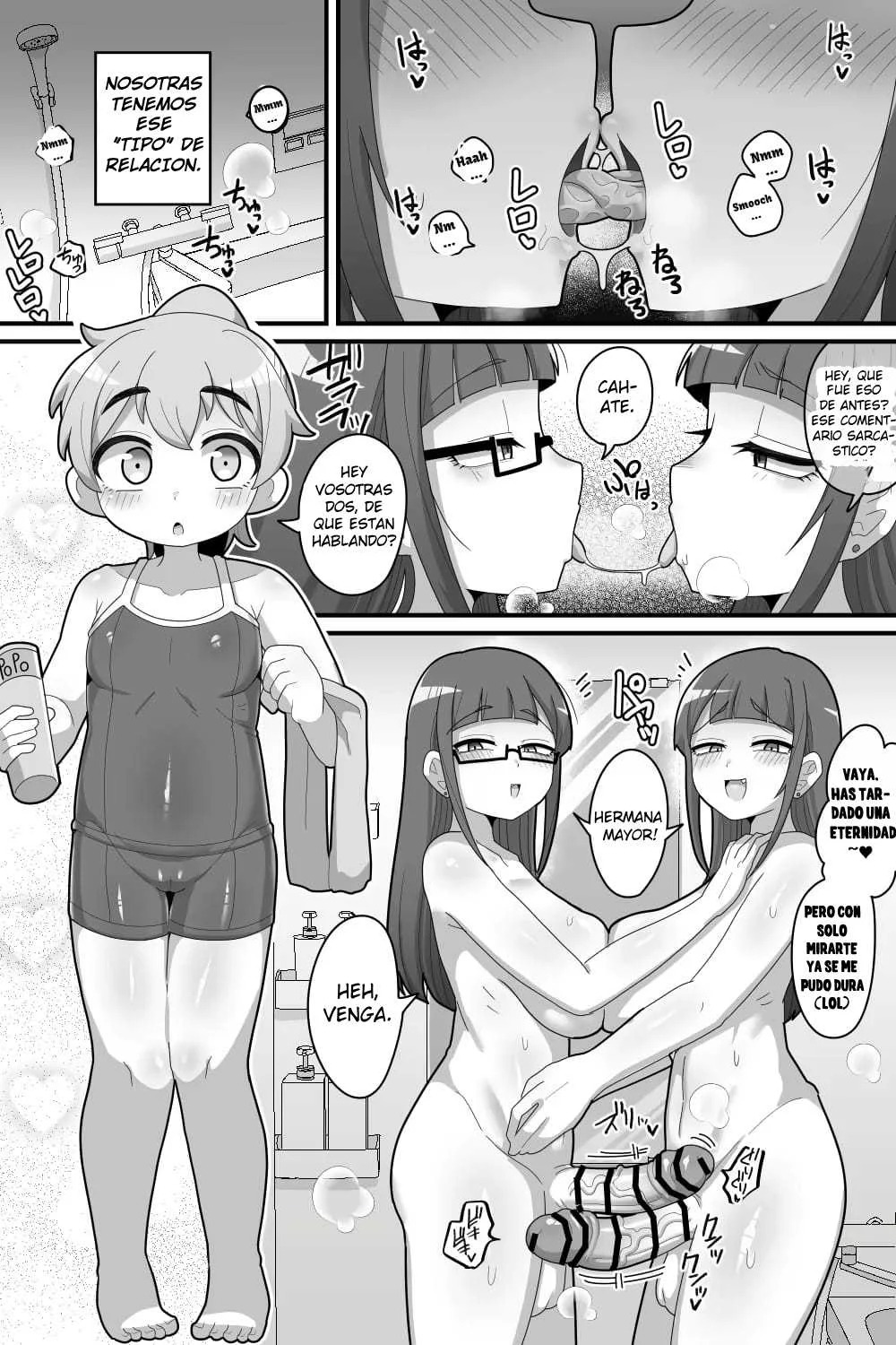 Futanari Futago ni Aisaresugitemasu♥ | Amo Mucho Mucho a Mis hermanastras Futanari♥ page 8 full