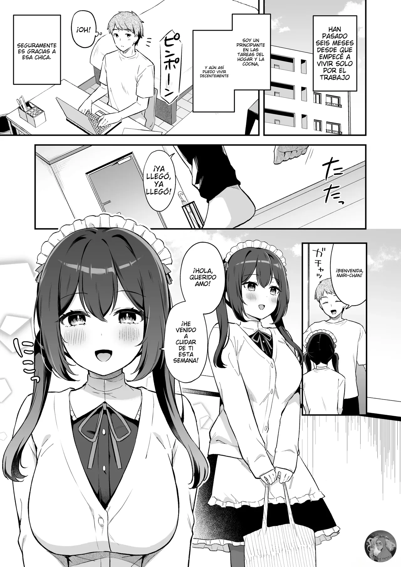 Osananajimi no Toshishita Iyashikei Maid to Issho ni Hatsutaiken Suru Hanashi page 2 full