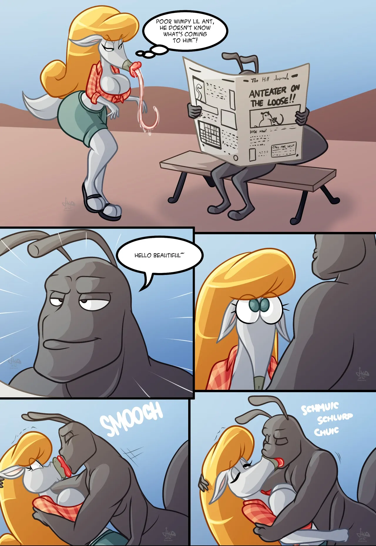 Anteater gets Ant-Beaten page 1 full